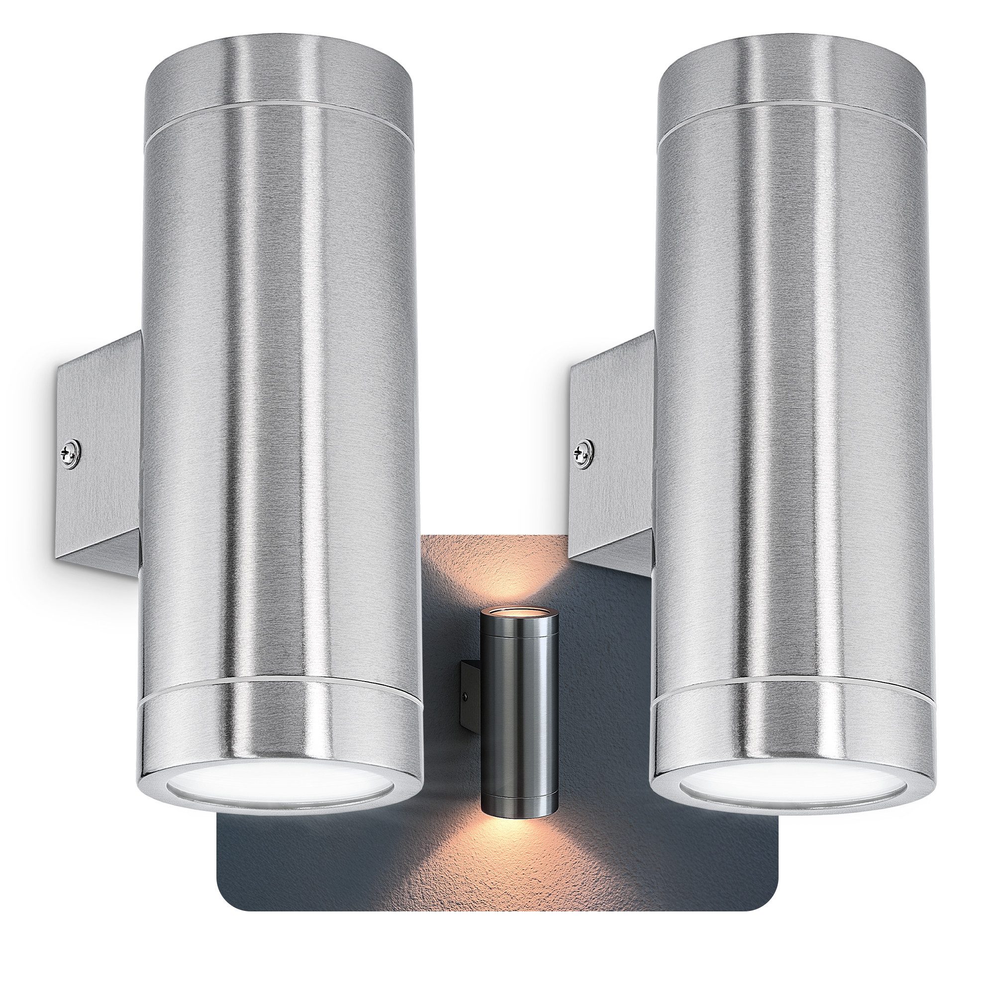 SSC-LUXon LED Außen-Wandleuchte Edelstahl LED Wandleuchte günstig online kaufen