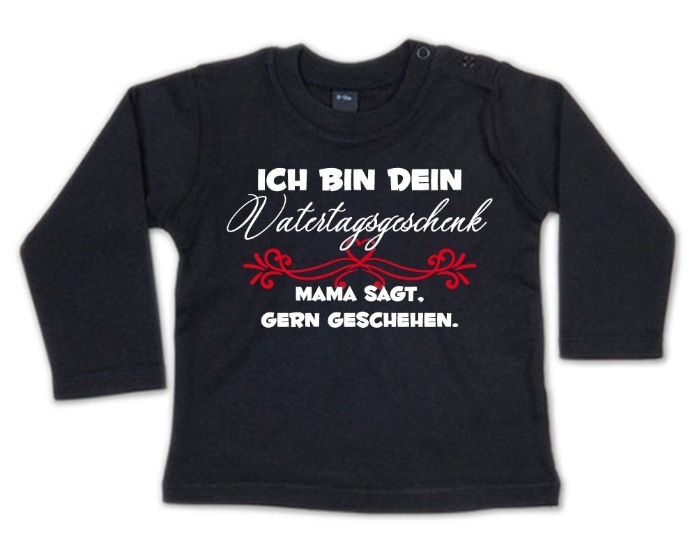 Longsleeve Ich bin dein Vatertagsgeschenk – Mama sagt, gern geschehen.