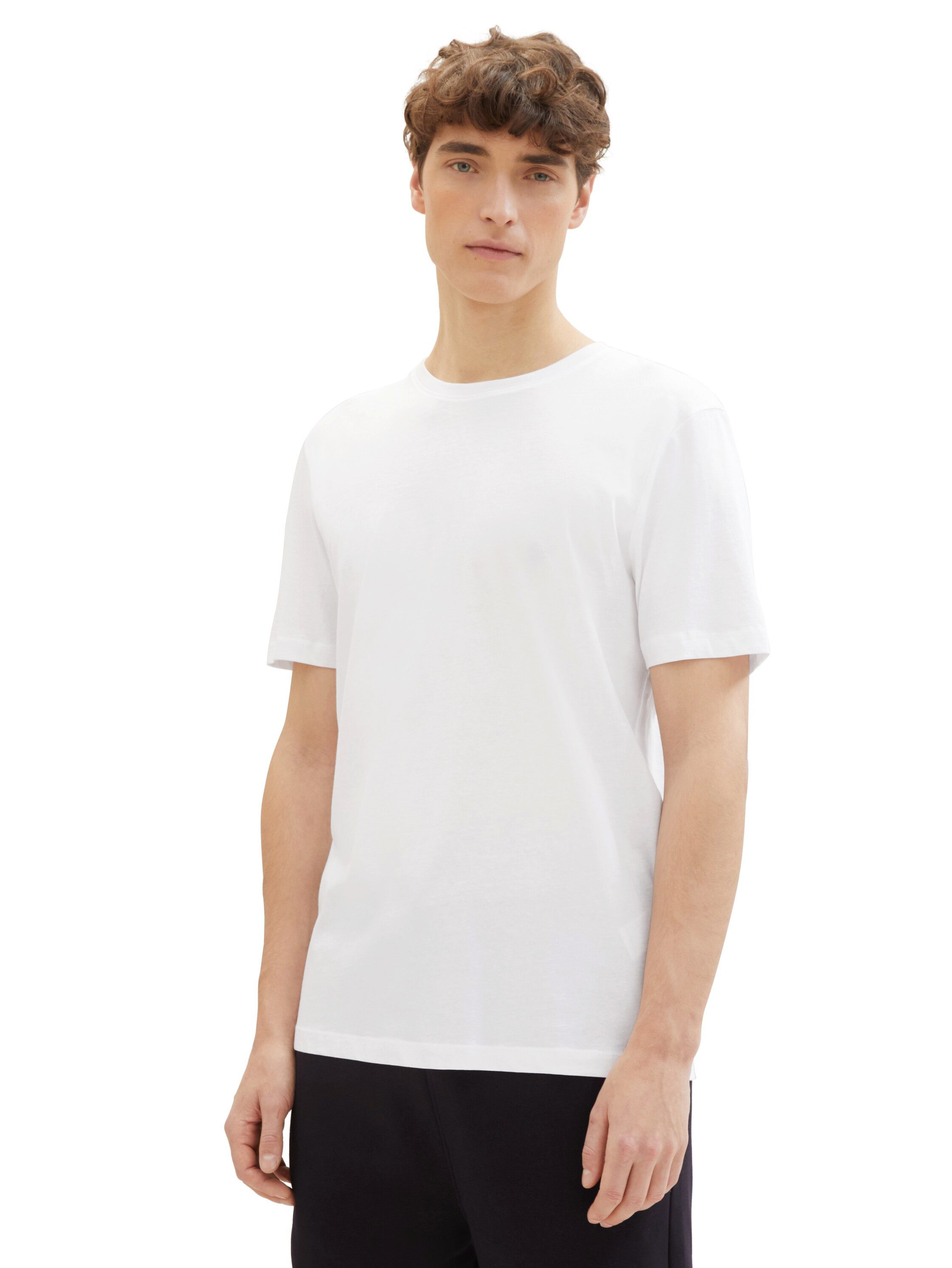 TOM TAILOR Denim T-Shirt (Packung, 3-tlg)