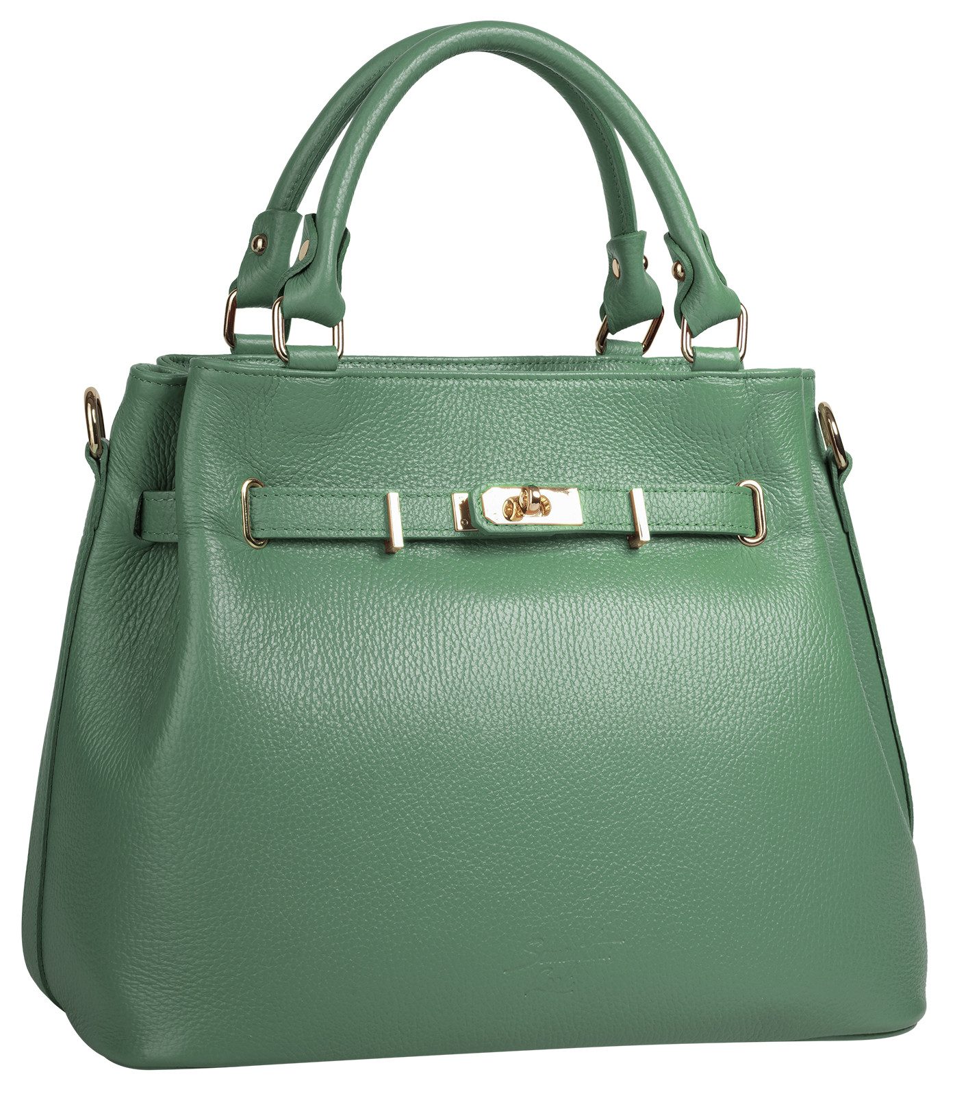 Samantha Look Henkeltasche SAMANTHA LOOK Damen echt Leder, Made in Italy, echt Leder, Made in Italy – Bild 3 von 5