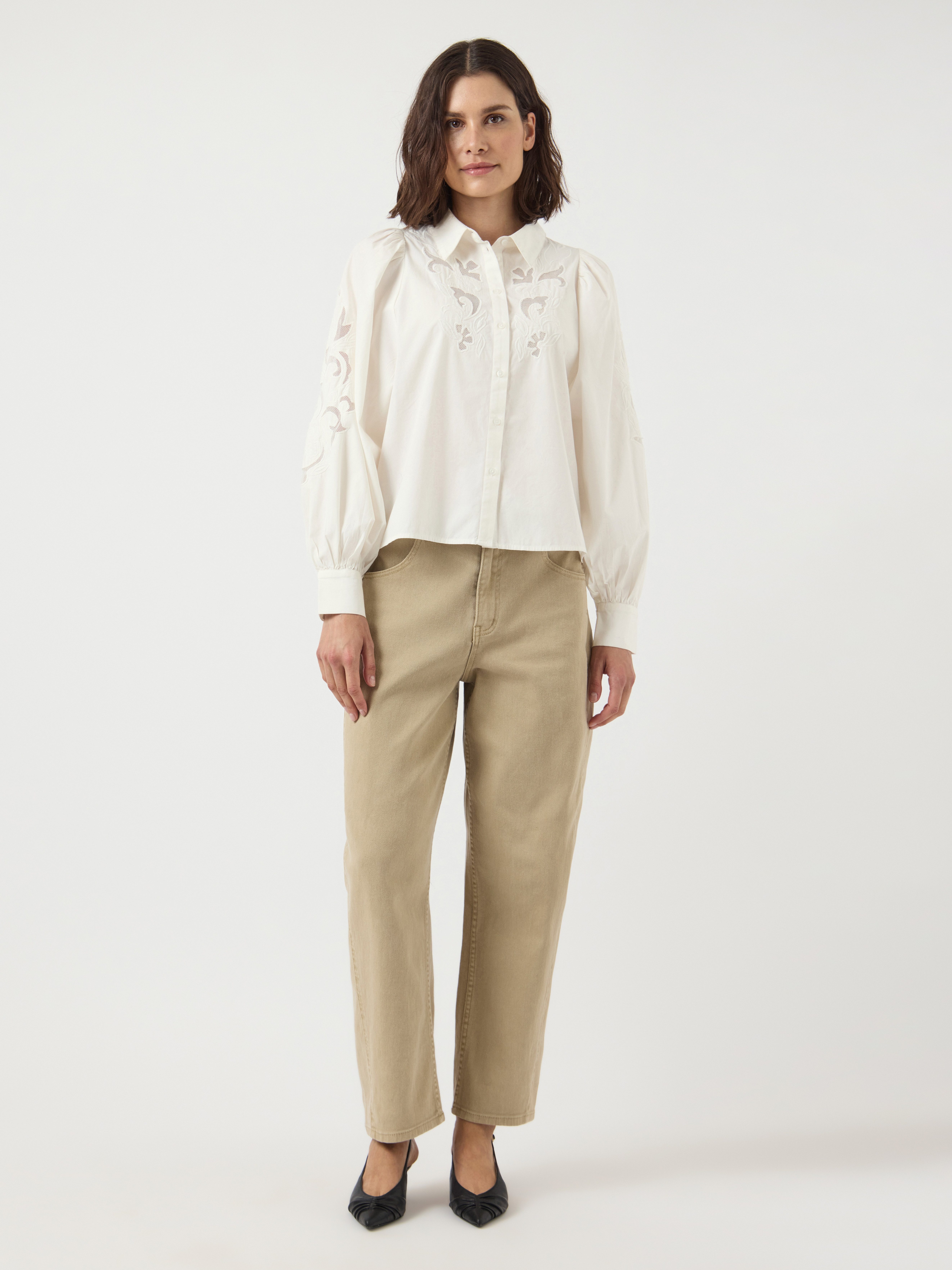 Y.A.S Spitzenbluse YASZIMIA LS SHIRT S. NOOS