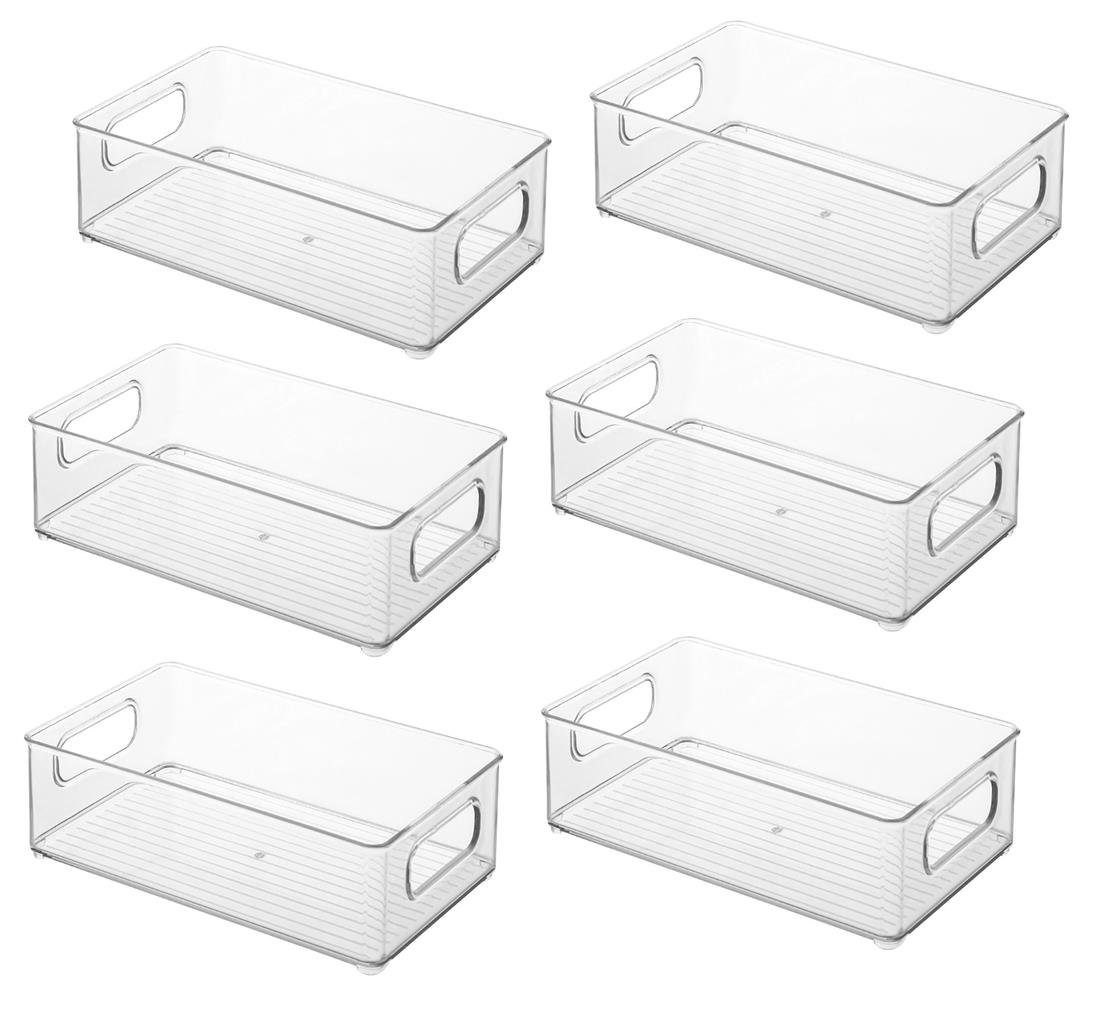 Set Aufbewahrungsbox die für Kühlschrank 6er Pizzaschneider Organizer Stapelbar, - BAYLI