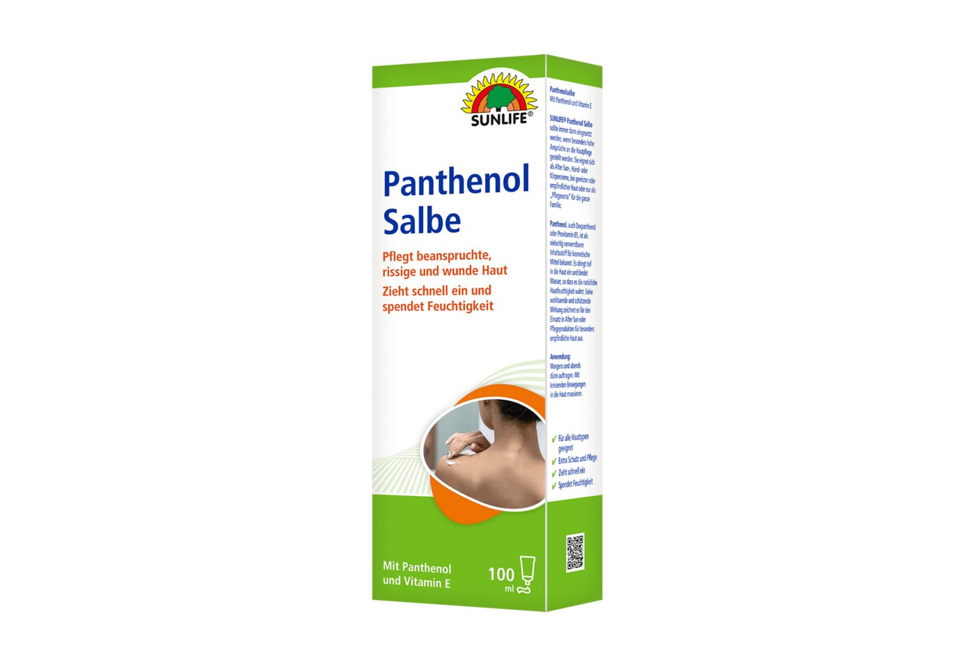 SUNLIFE Hautcreme SUNLIFE® Panthenol Salbe 100 ml Feuchtigkeit Pflegecreme Wundheilung