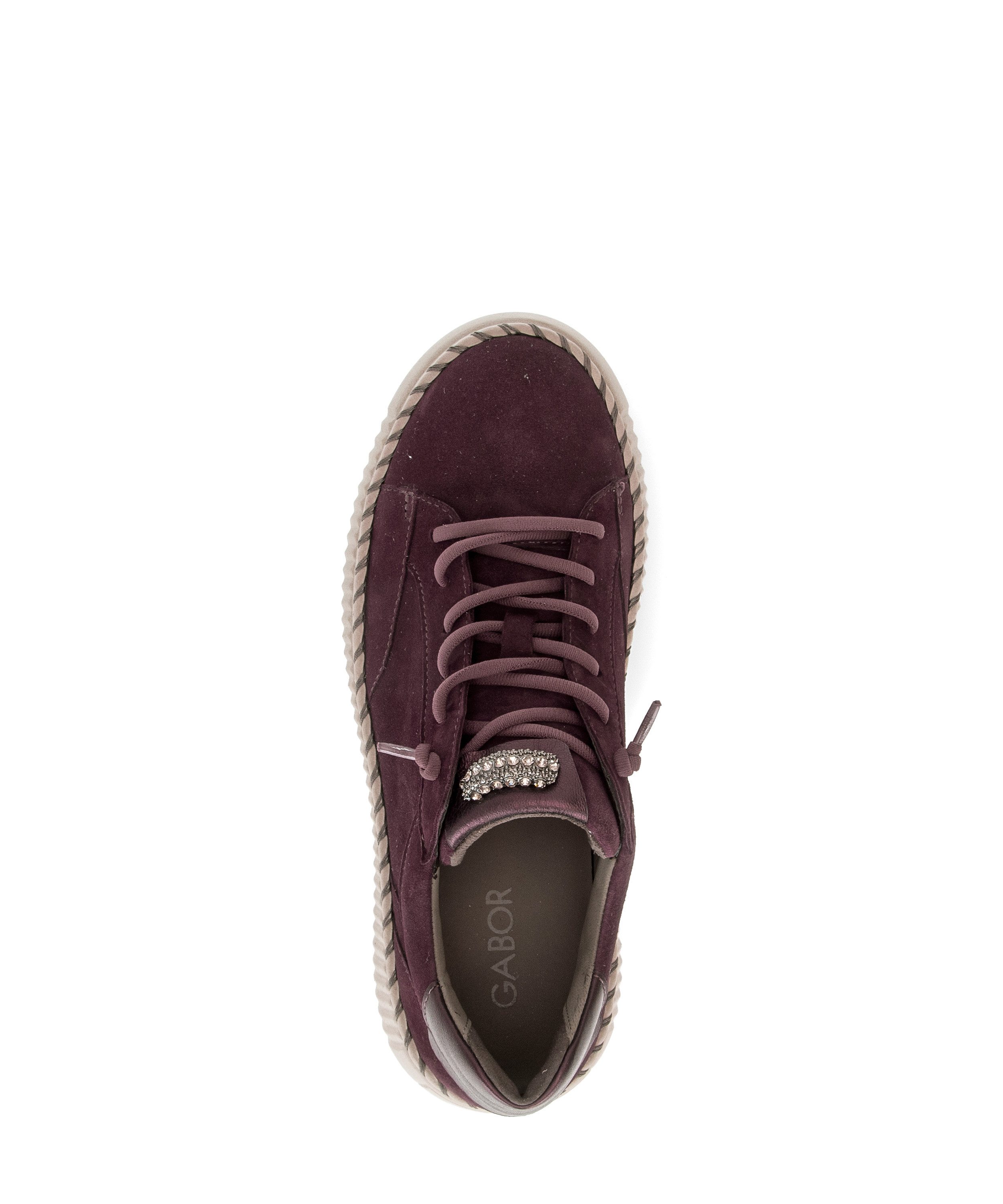 Gabor Slip-On Sneaker Freizeitschuh, Halbschuh, Slipper mit glänzendem Schmuckelement