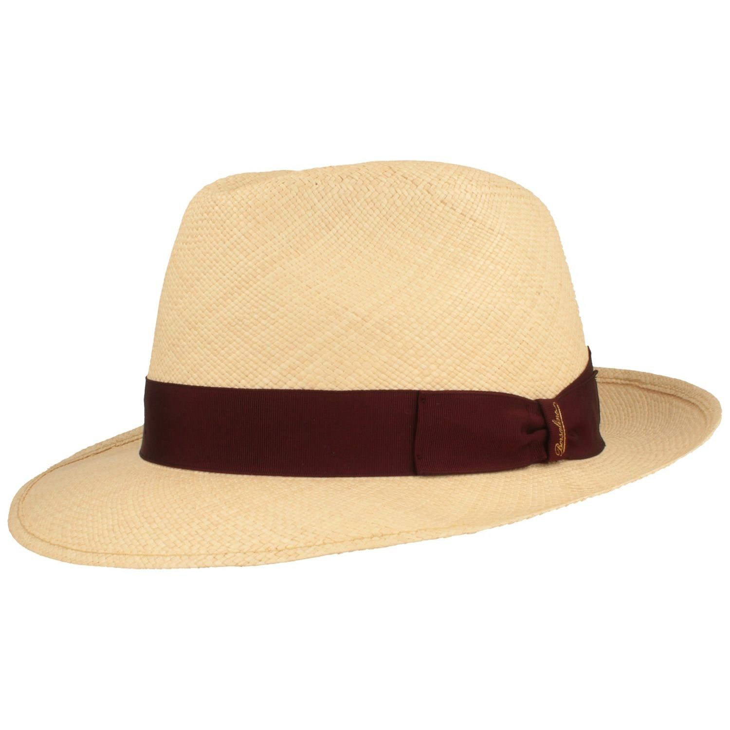 Borsalino Strohhut hochwertiger handgeflochtener Panama Hut günstig online kaufen