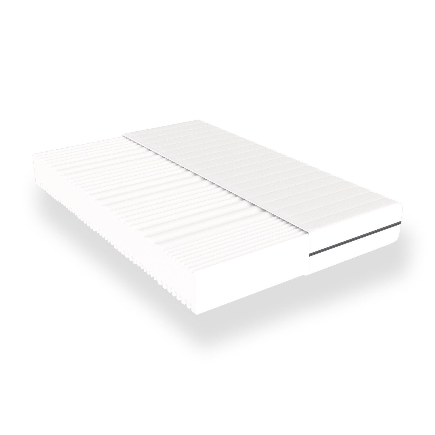 Kaltschaummatratze ergonomisch Matratze, 7 Zonen, zwei Härtegrade (H2&H3, H3&H4), Beco, 18 cm hoch, (Matratze 70x200 cm, H2&H3), hergestellt in Deutschland, abn – Bild 4 von 5