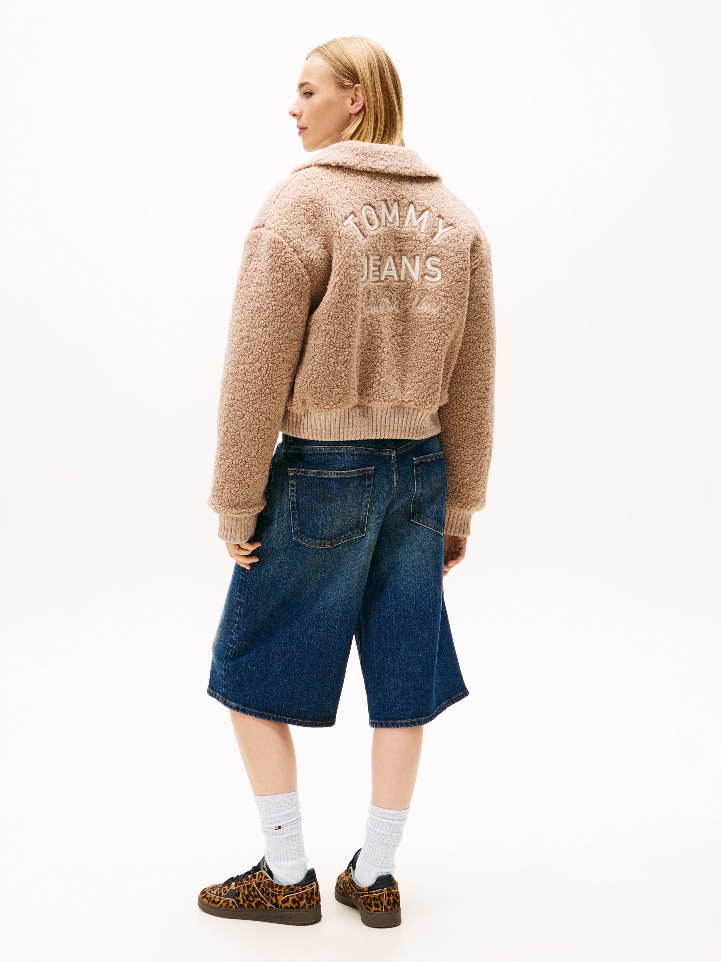 Tommy Jeans Plüschjacke TJW TEDDY VARSITY BOMBER