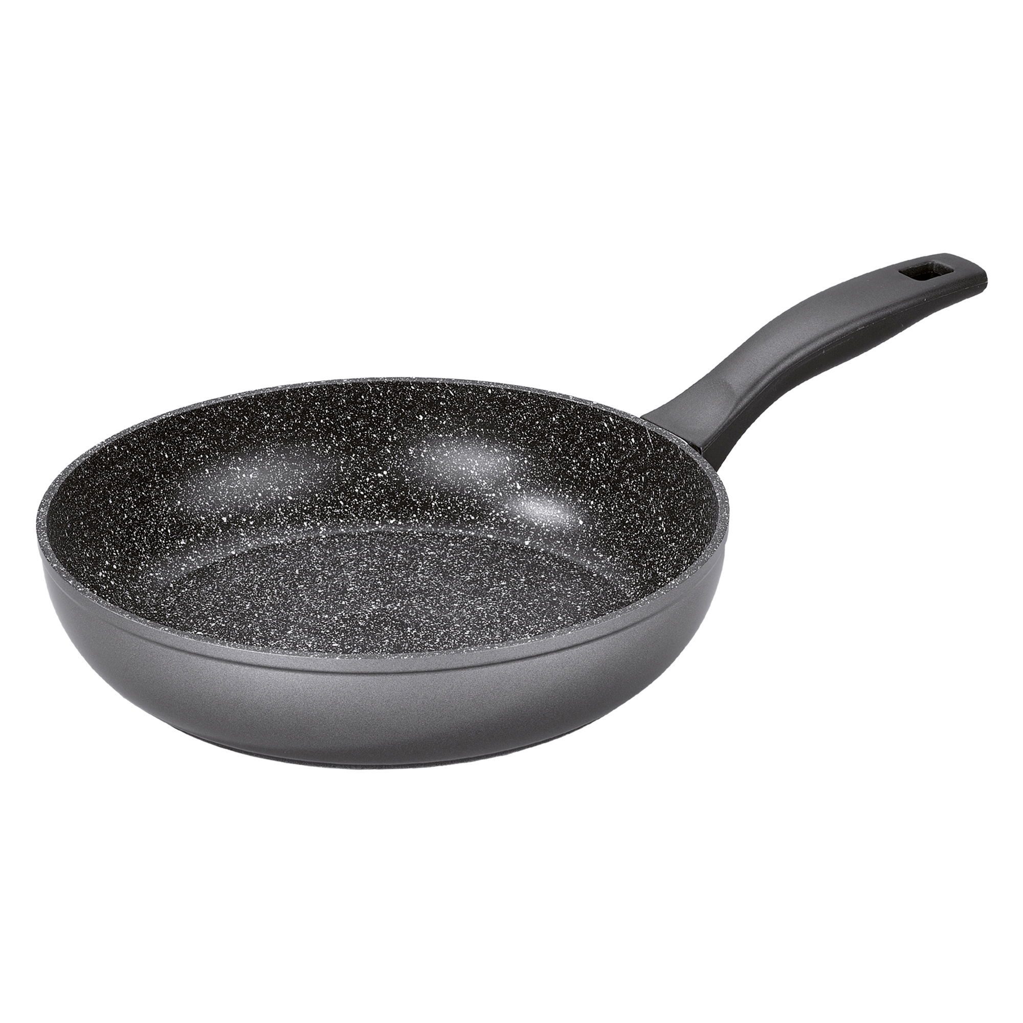 STONELINE Schmorpfanne 28 cm, induktionsgeeignet, Aluminium (1-tlg), mit echten Steinpartikeln, induktionsgeeignet, Made in Germany