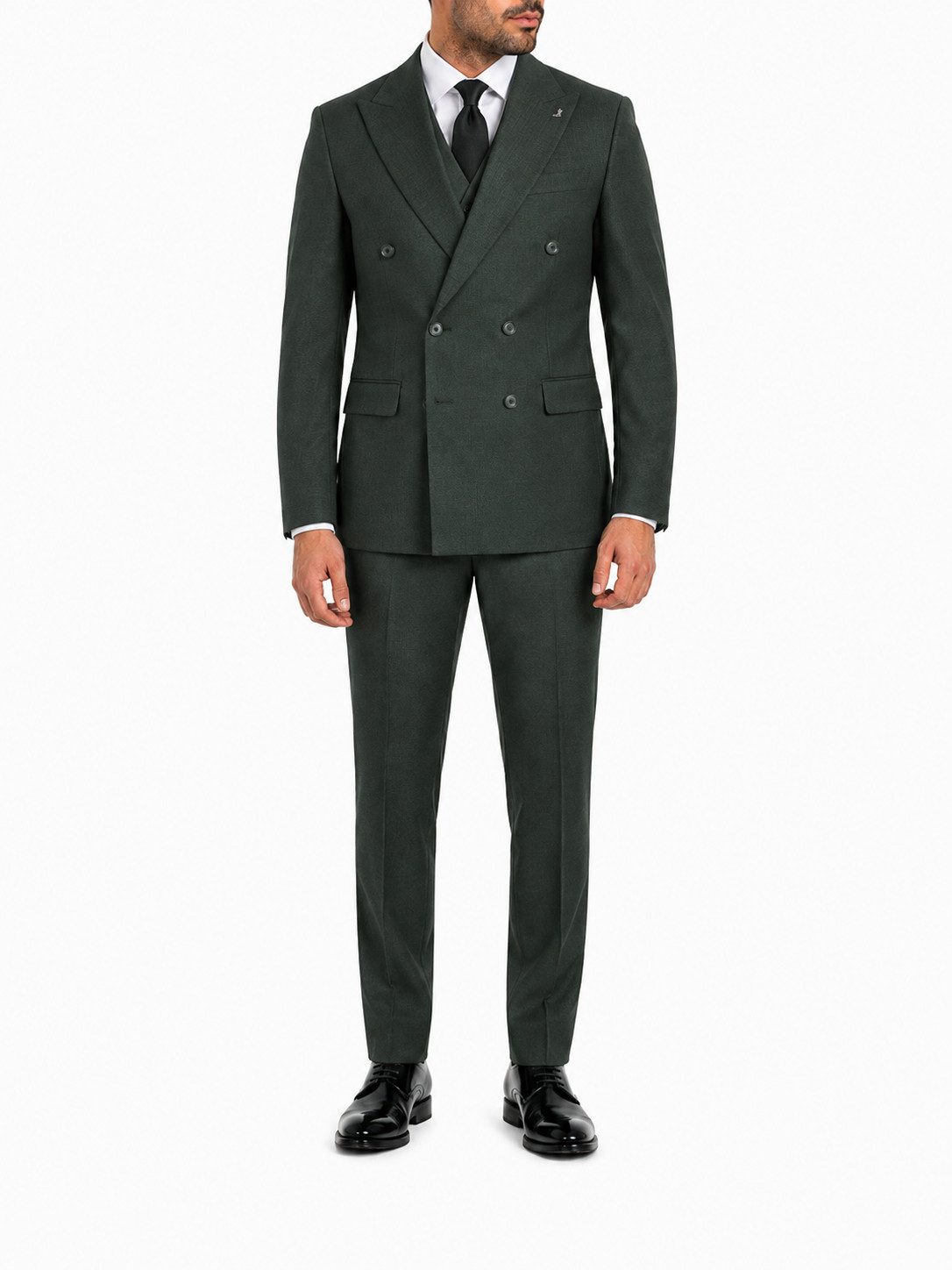 Guild Clothing Anzug Zweireiher Herren Business 2-tlg. Slim Fit (Anzughose & Sakko, 2-tlg., Anzug Set) für Hochzeiten, Einladungen, den Business, besondere Anlässe