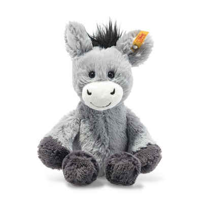 Steiff Kuscheltier Steiff Kuscheltier weich Soft Cuddly Friends Dinkie Esel, graublau