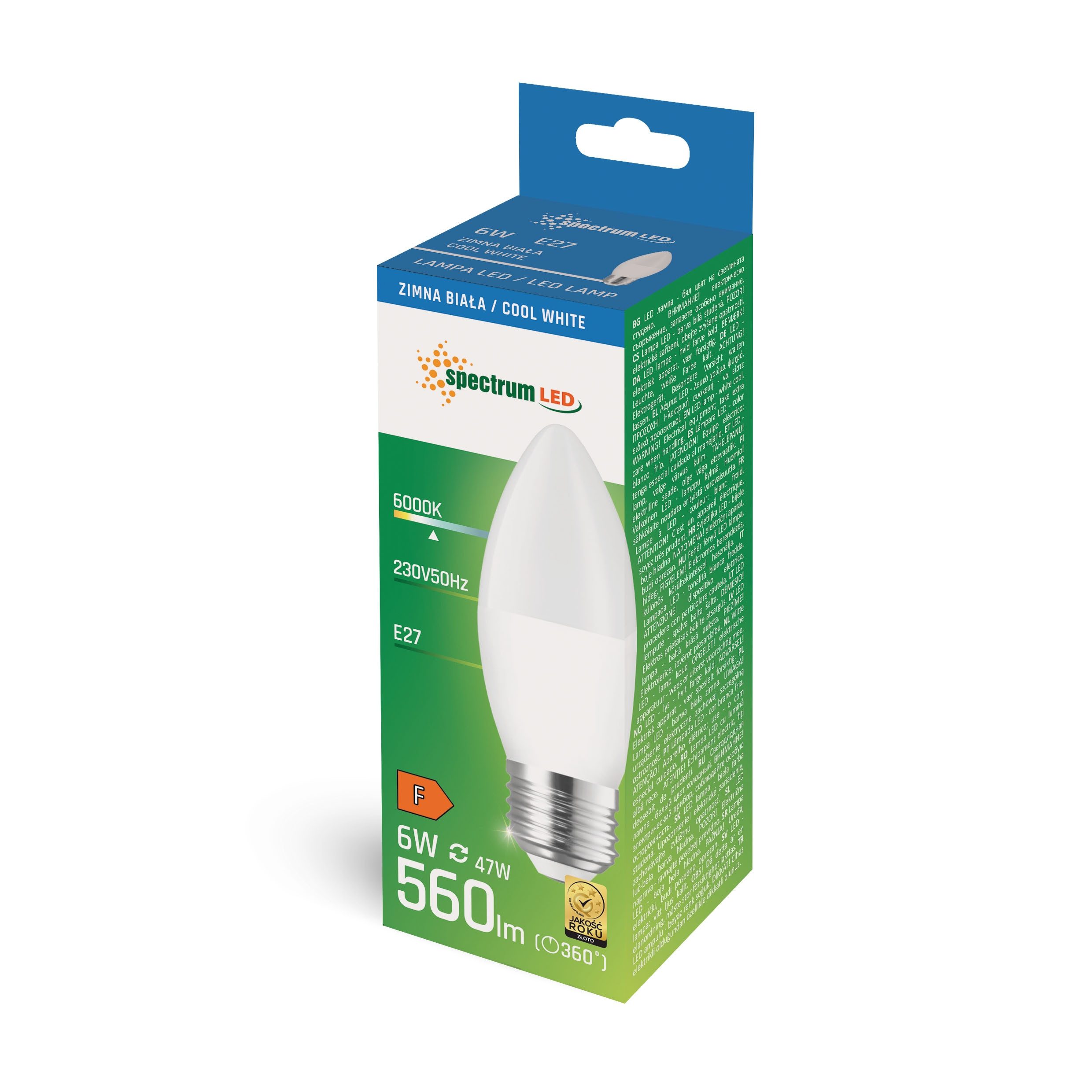Spectrum LED-Leuchtmittel LED E27 C37 Kerzenform günstig online kaufen