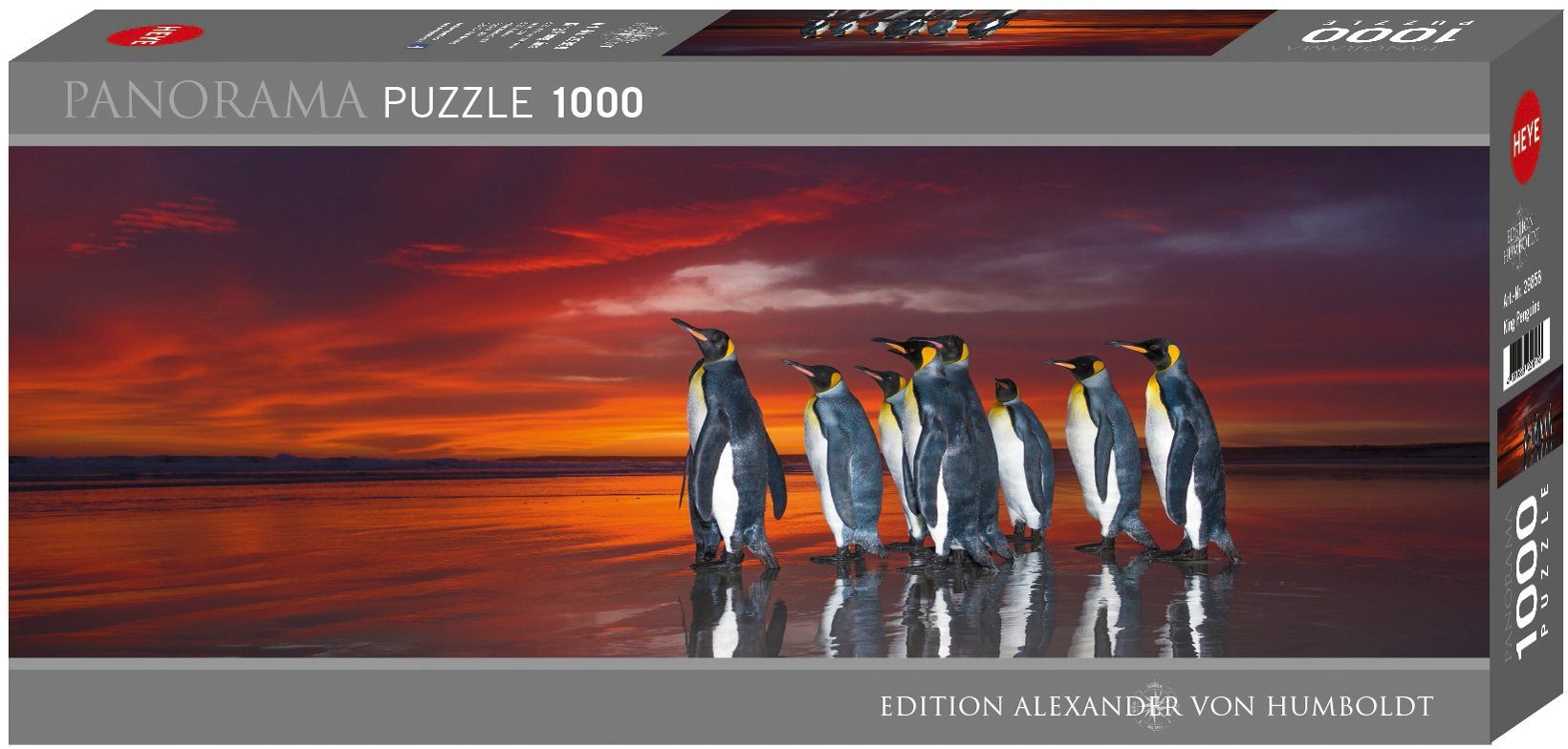 King Puzzleteile, 1000 Europe in HEYE Edition Humboldt, Puzzle Made Penguins,