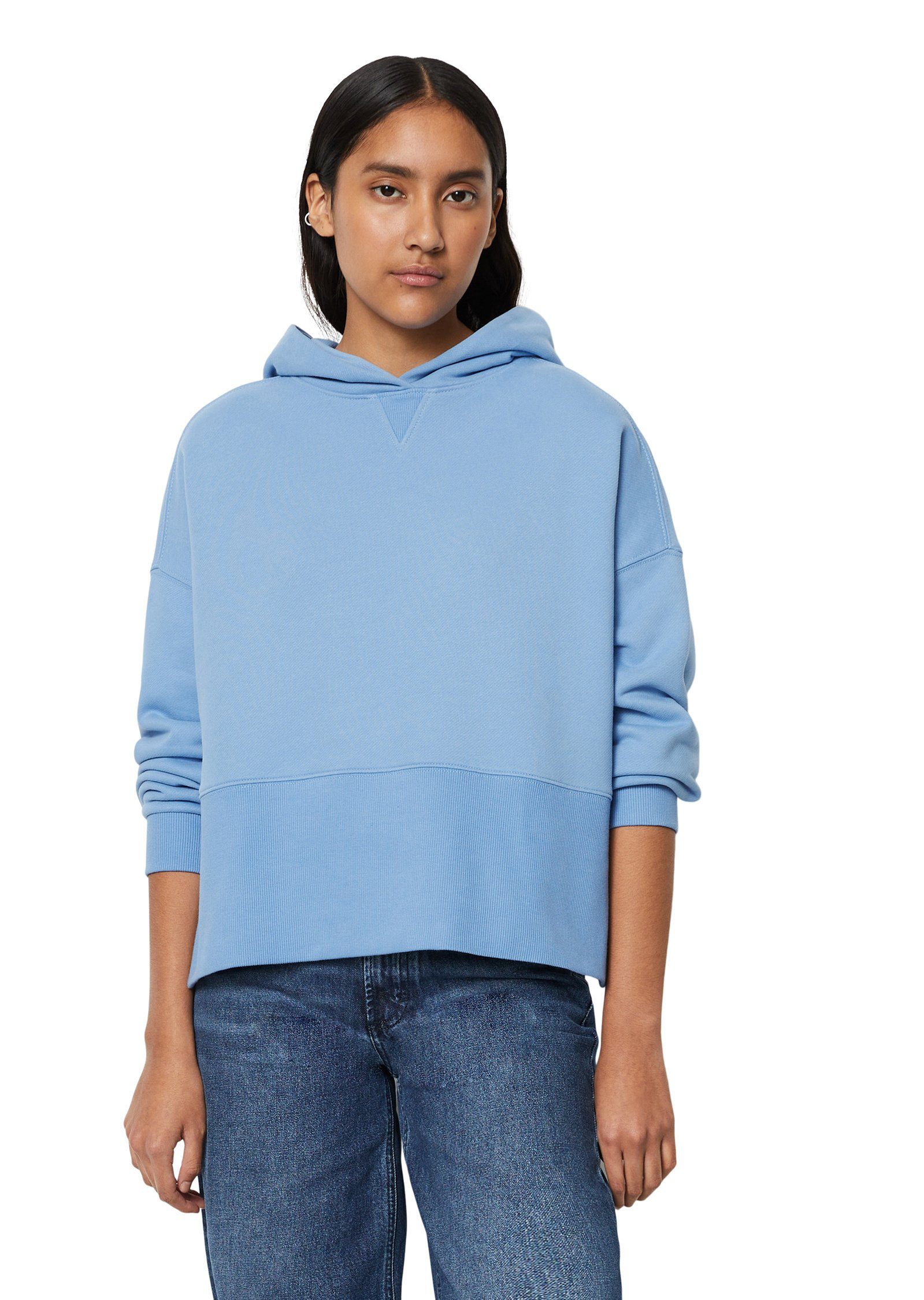 O'Polo Sweatshirt XL-Bund mit DENIM blau Marc