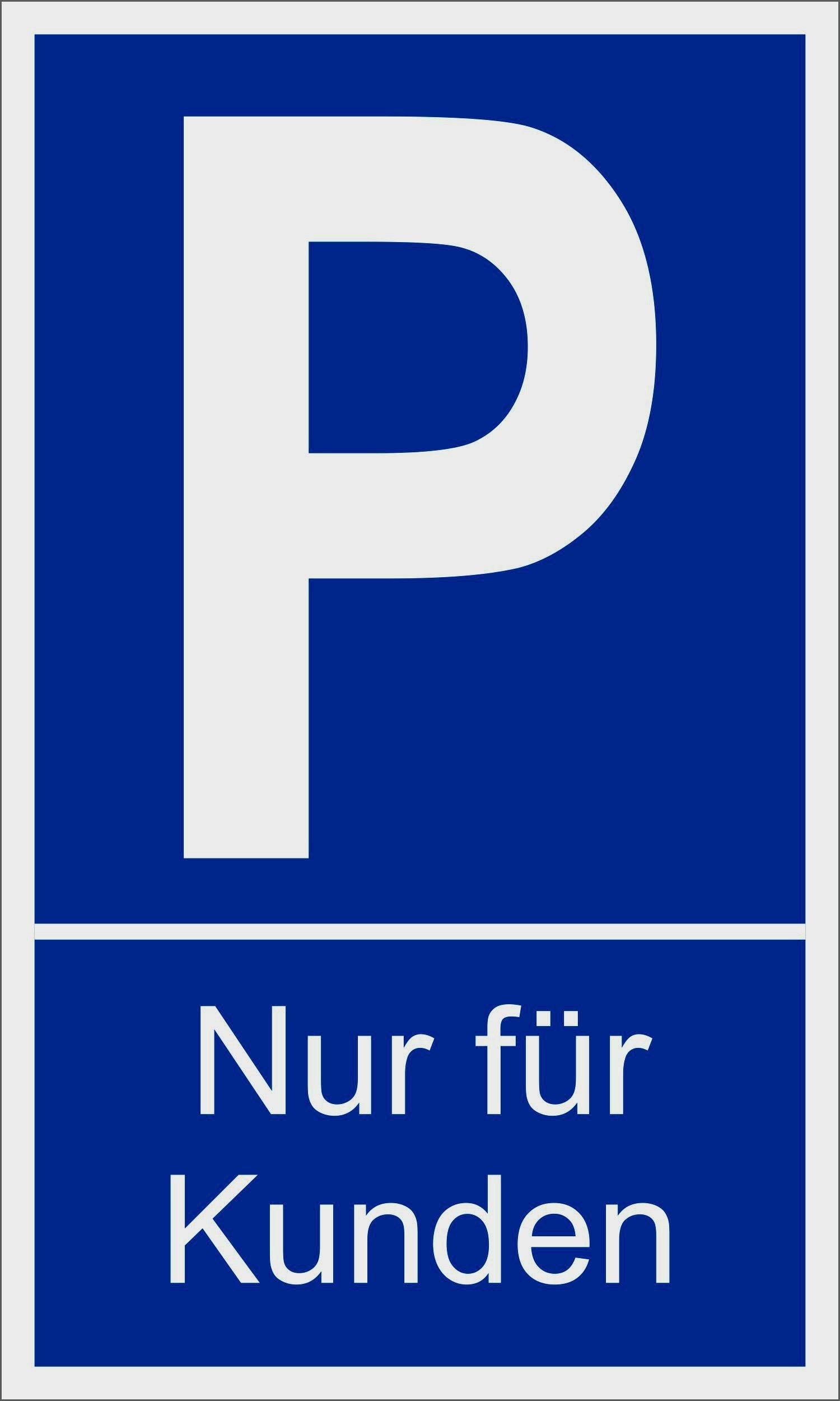 Hermann Schütz Hinweisschild Parken Nur für Kunden 150 x 250 mm Kunststoff, (1 St)
