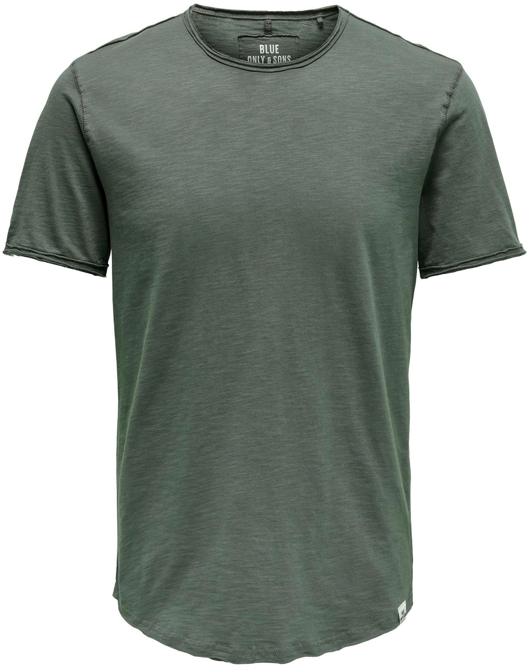 NOOS Castor Gray & ONSBENNE 7822 SS Rundhalsshirt TEE SONS ONLY LONGY NF