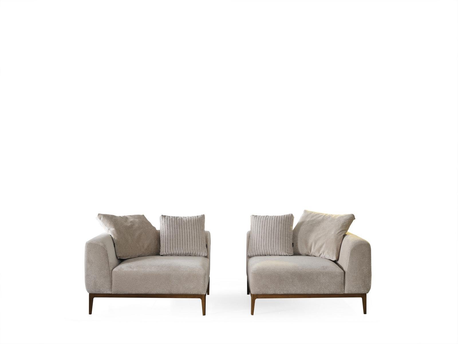 3 weiß Neu Wohnzimmer Couch Stoff Sitzer JVmoebel Möbel Luxus Modern Sofa 3-Sitzer