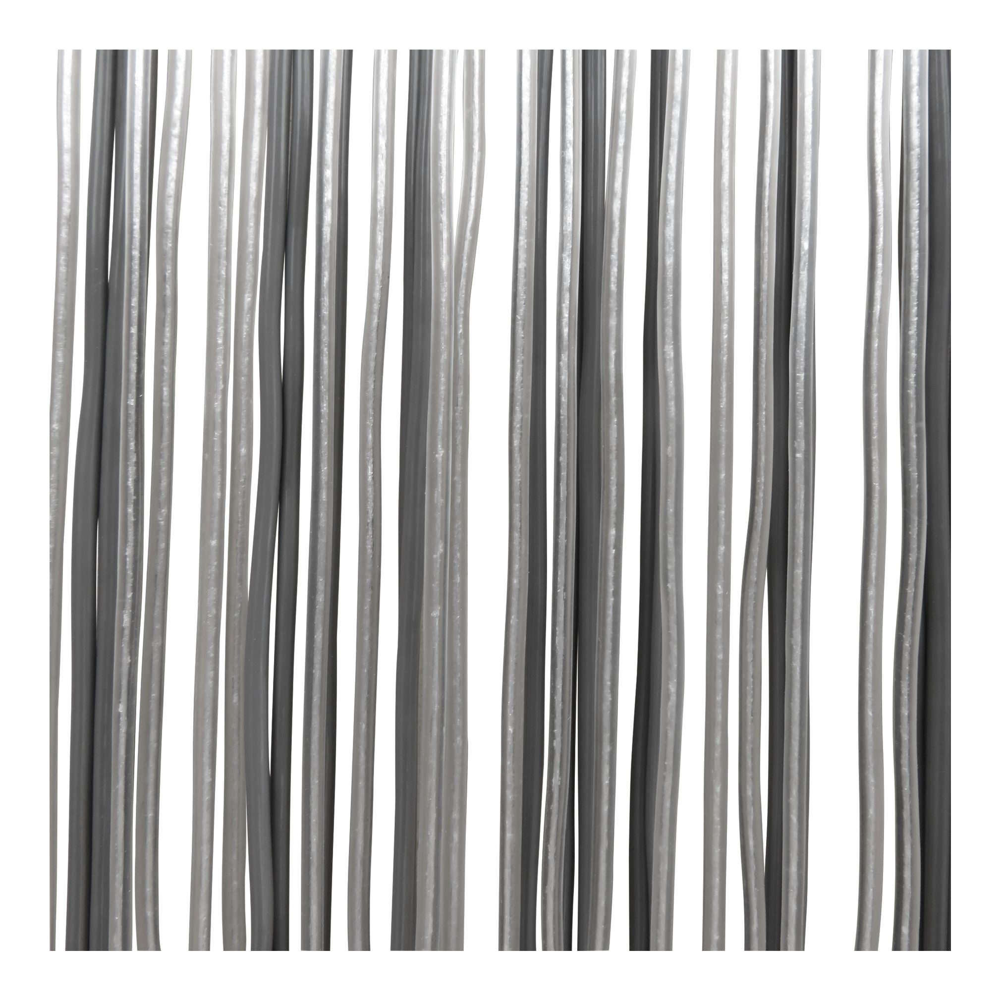 habeig Türvorhang Insektenschutz, 100 x 230 cm, 400 Stränge, grau-weiß, 360-400 Stränge