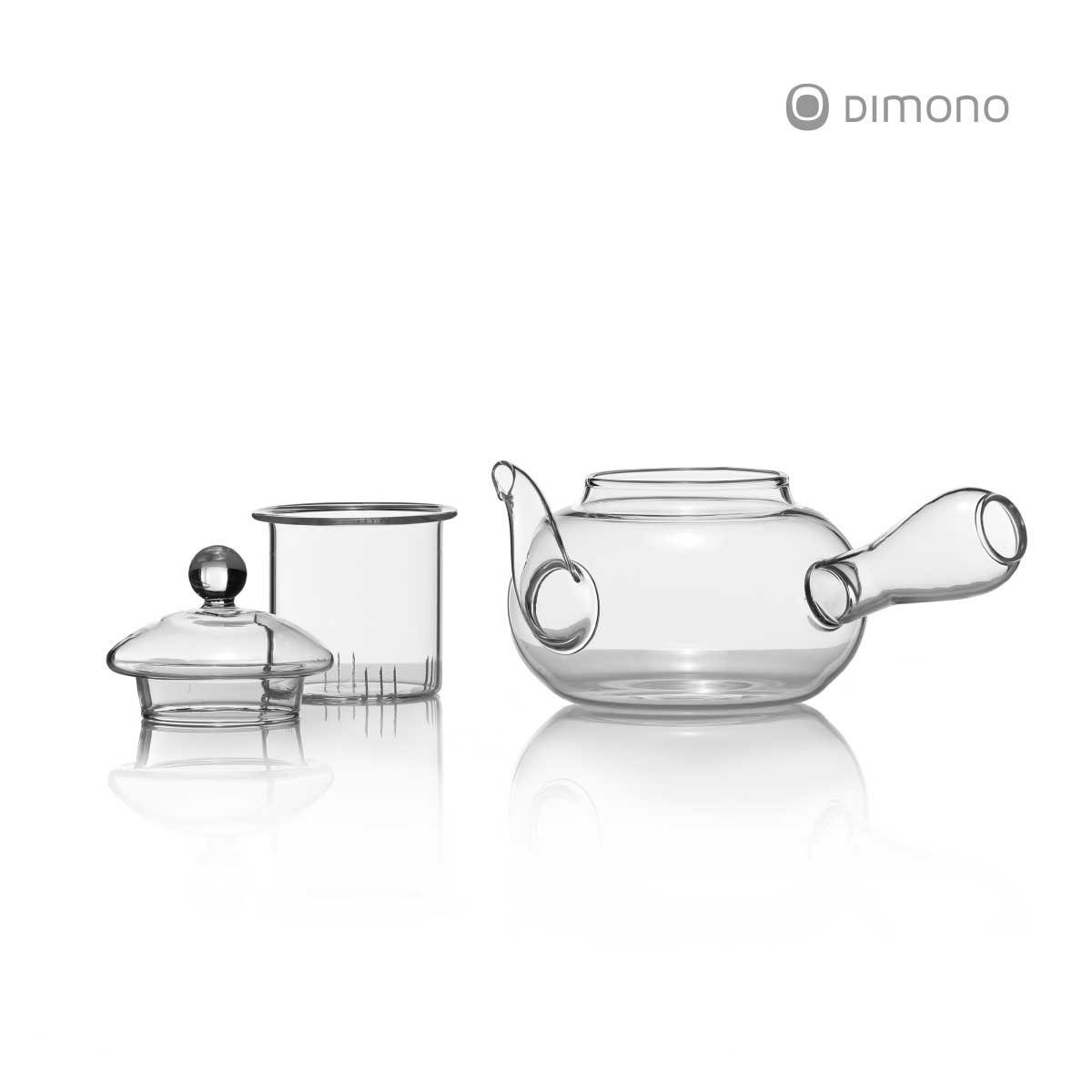 Dimono Teekanne Glas-Kanne, Japanische & Kyusu Tee-Sieb 600ml Filter