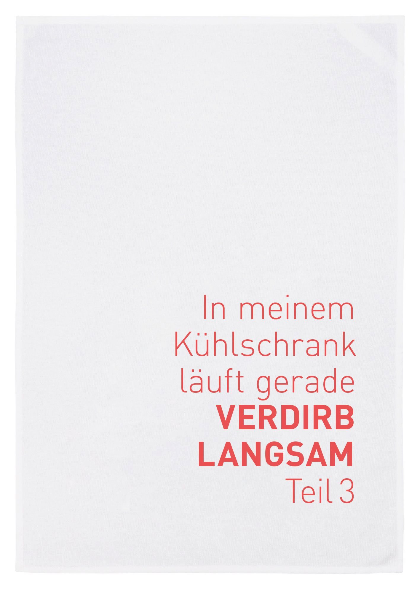 17;30 Hamburg Geschirrtuch Verdirb langsam Teil 3, (1-tlg)