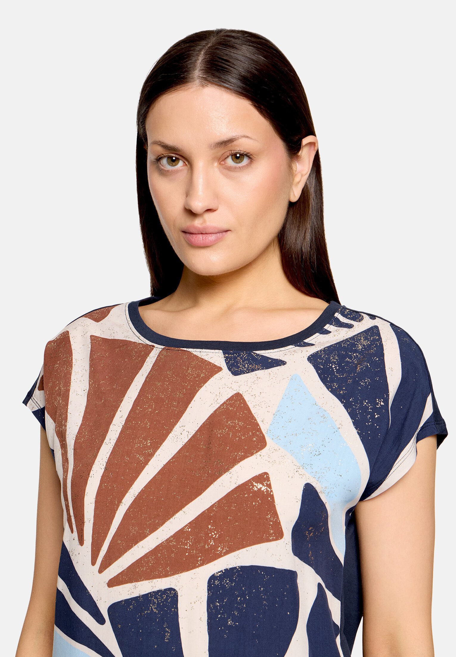 Betty&Co Kurzarmshirt Damen mit Print (1-tlg)