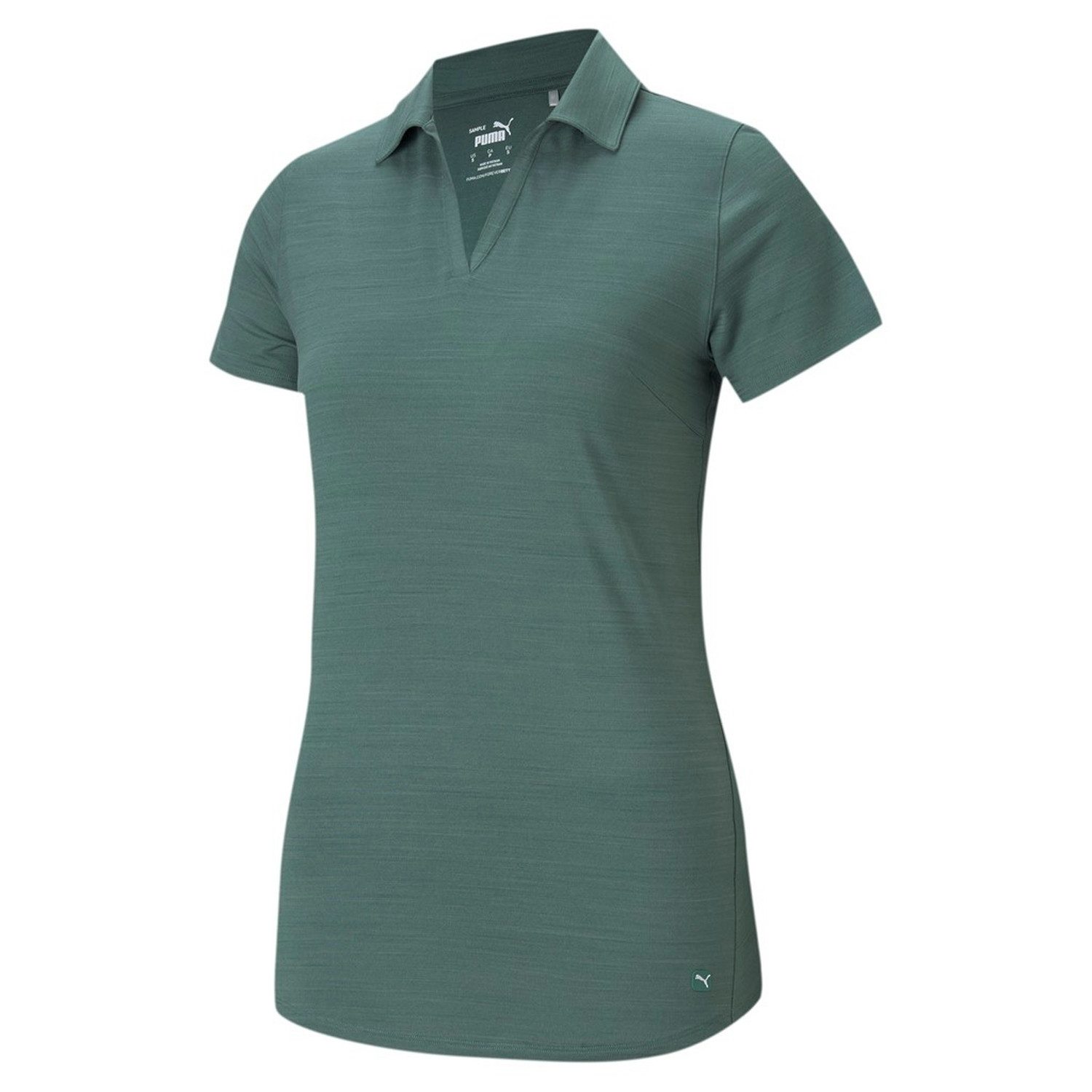 PUMA Poloshirt Puma Golf Polo Cloudspun Free Grün Damen XS