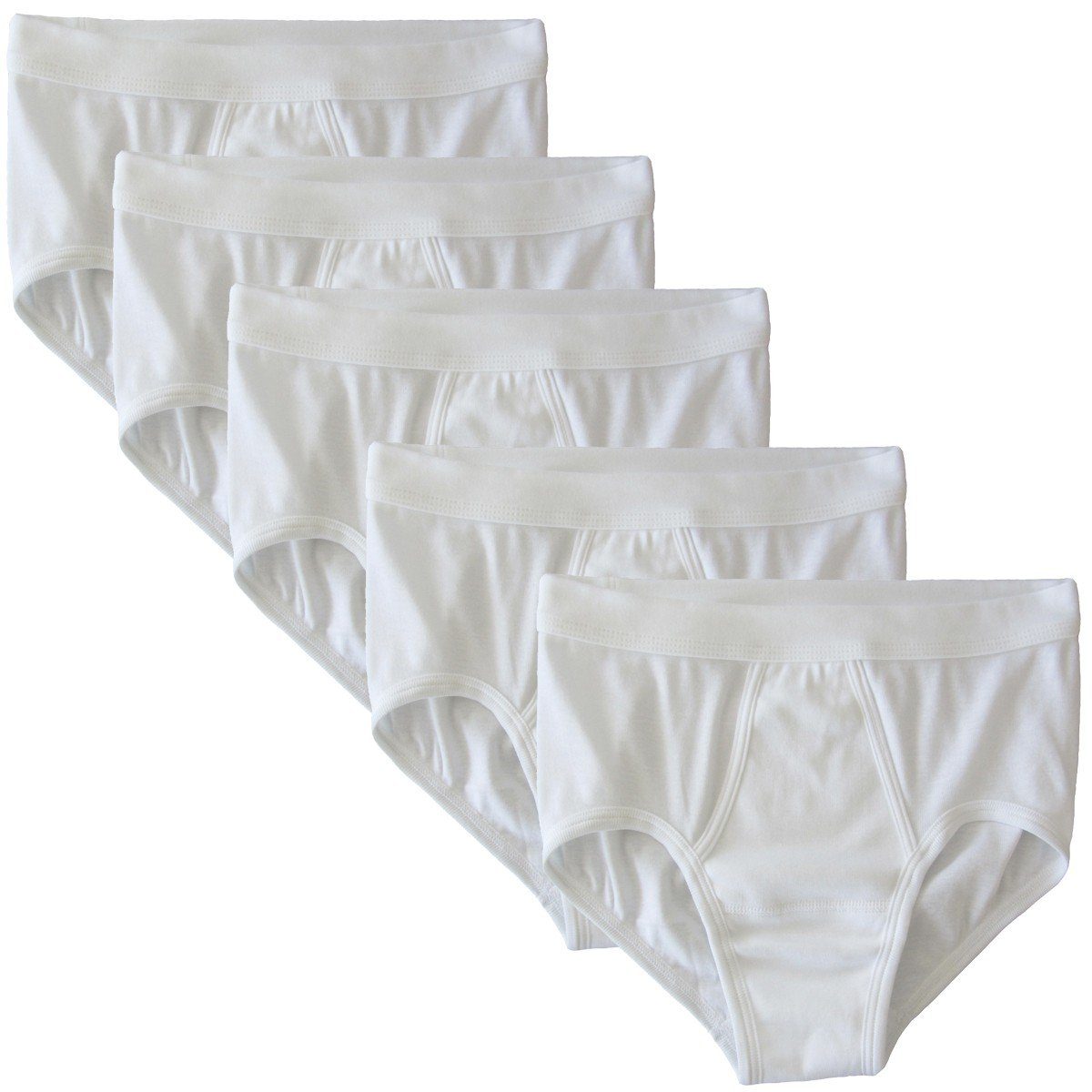 HERMKO Slip 3240 5er Pack Herren Slip mit Eingriff und Weichbund aus Bio-Baumwolle