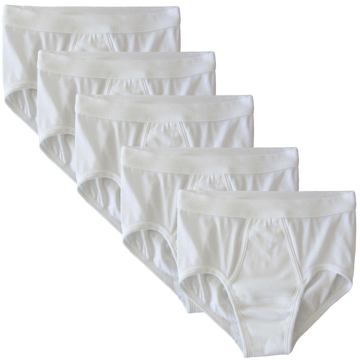 HERMKO Slip 3240 (Pack, 5er) 100 % Bio-Baumwolle mit Eingriff Weichbund hergestellt in EU basic