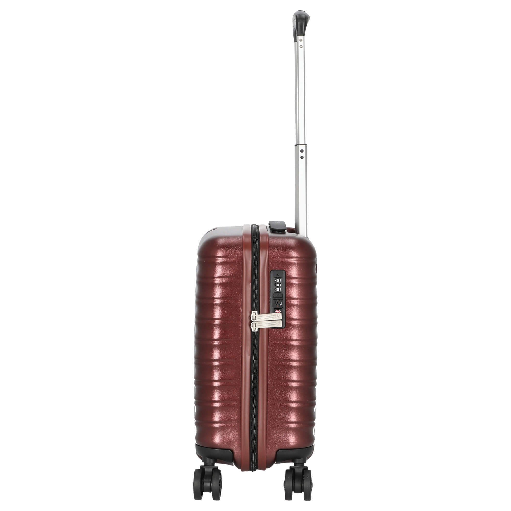 Rollen 4 Handgepäck-Trolley, Rollen dark RONCATO red