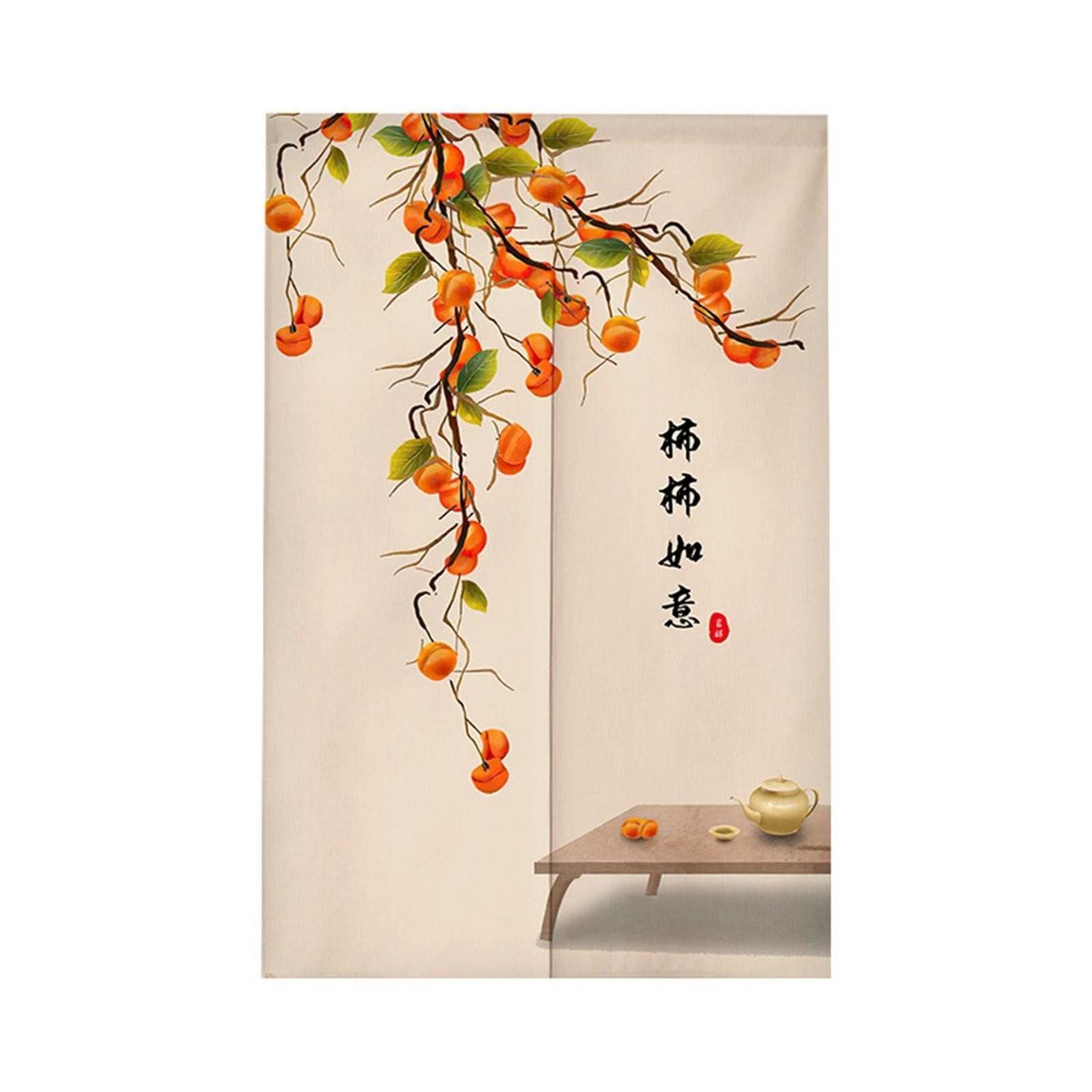 LuxusKollektion Türvorhang Türvorhang Leinen 70x120cm Chinesischer Stil (1 St)