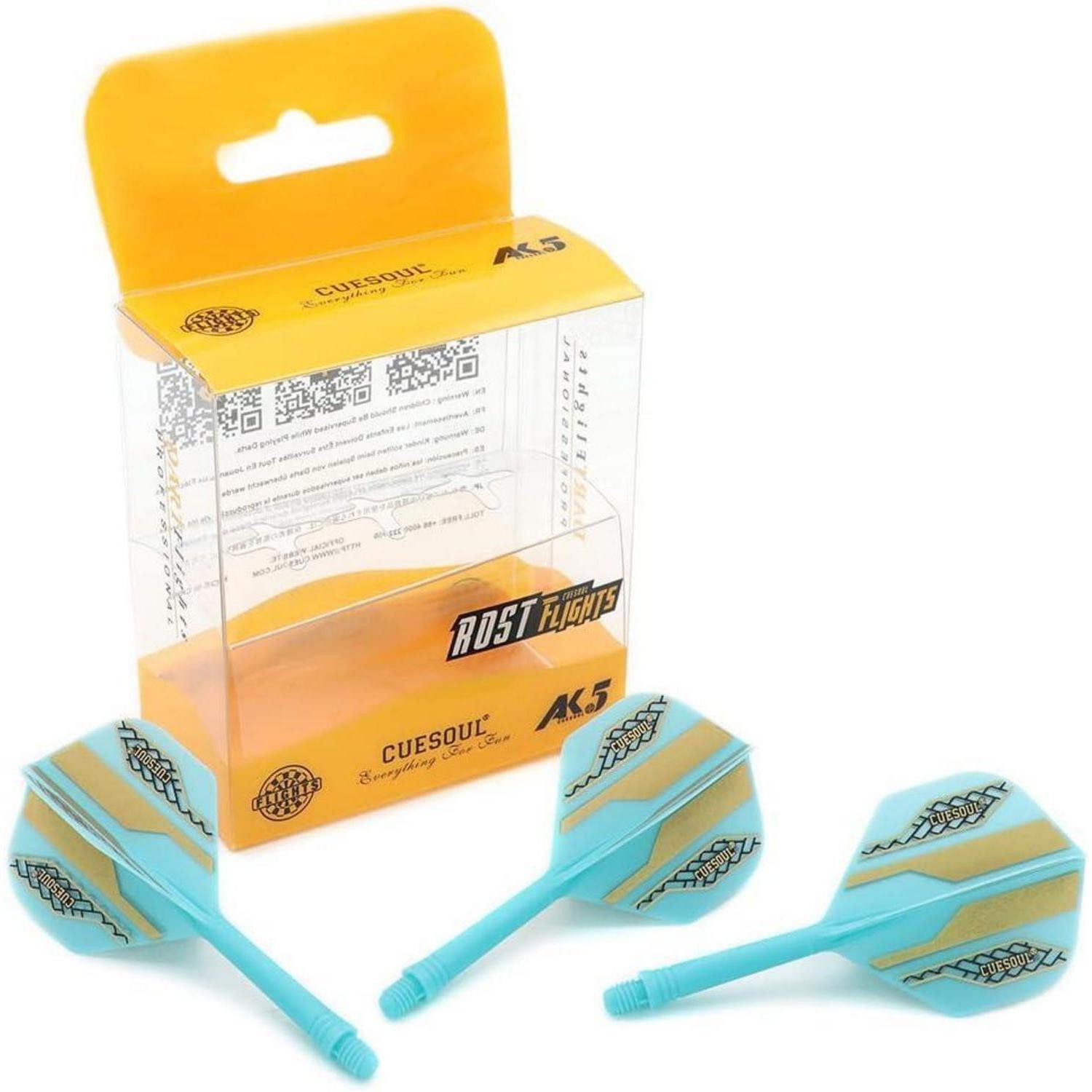 LuxusKollektion Pfeilschaft Dartschäfte Flights Integrierte 3erSet blau-standard-M CSAK-55X-1