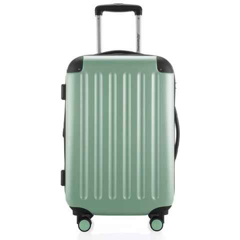 Hauptstadtkoffer Hartschalen-Trolley Spree, 55 cm, mint, 4 Rollen, Hartschalen-Koffer Handgepäck-Koffer TSA Schloss Volumenerweiterung