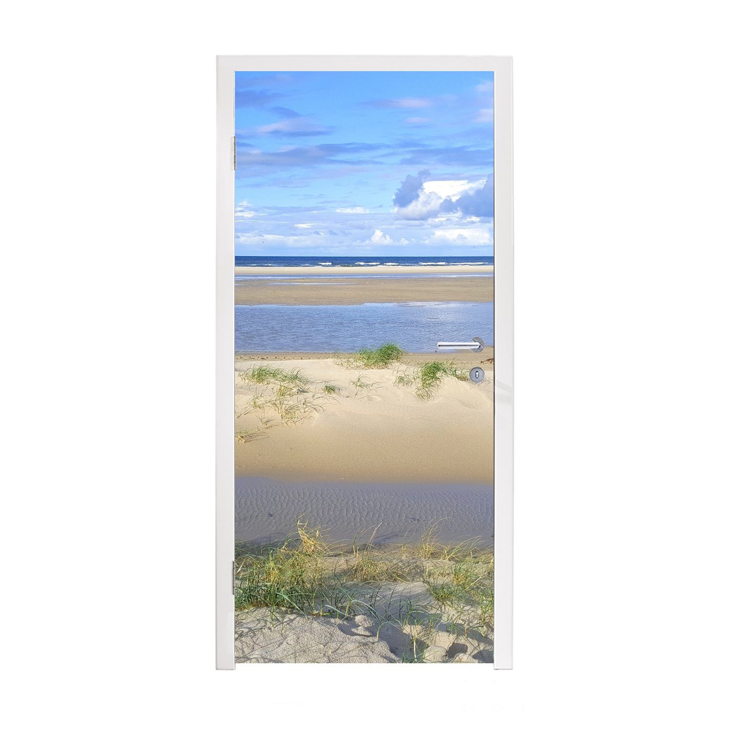 MuchoWow Türtapete Die Dünen von Vlieland, Matt, bedruckt, (1 St), Fototapete für Tür, Türaufkleber, 75x205 cm