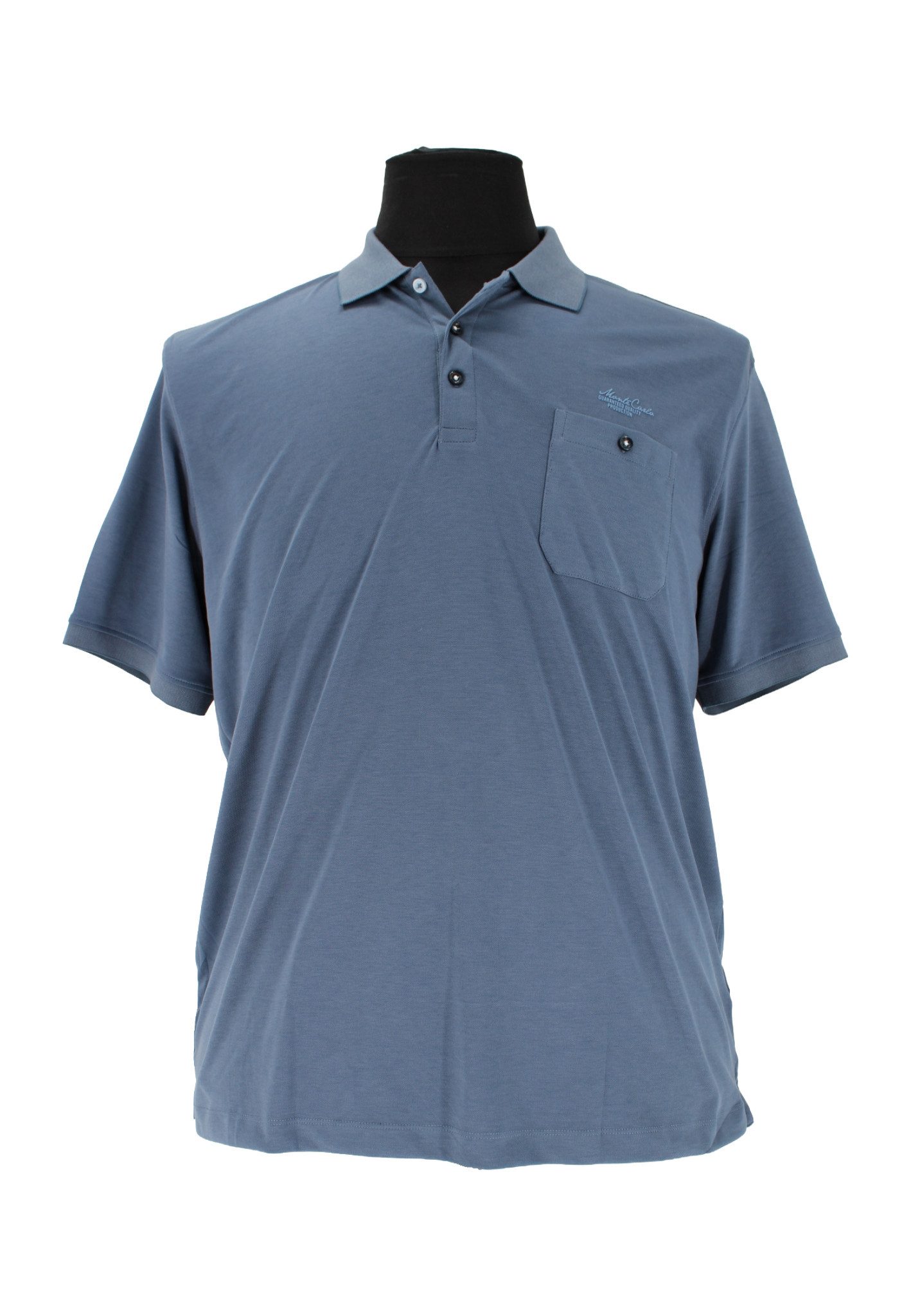 Mode Monte Carlo Poloshirt Herren Poloshirt Große Größen ? Blau (Col. 740) ? Baumwolle ? Monte Ca