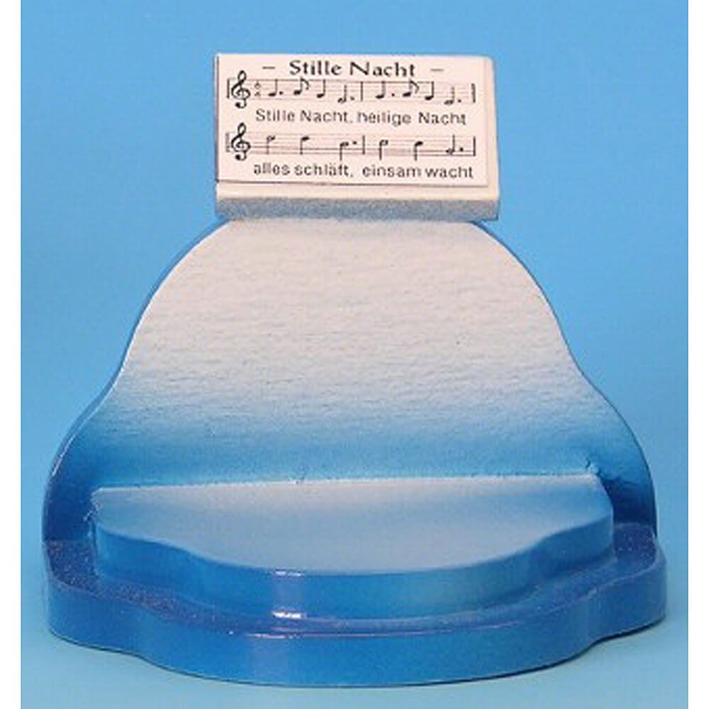 Figurenland Uhlig GmbH Dekofigur Notenpult "Stille Nacht" - blau (5cm) von Kunstgewerbe Uhlig