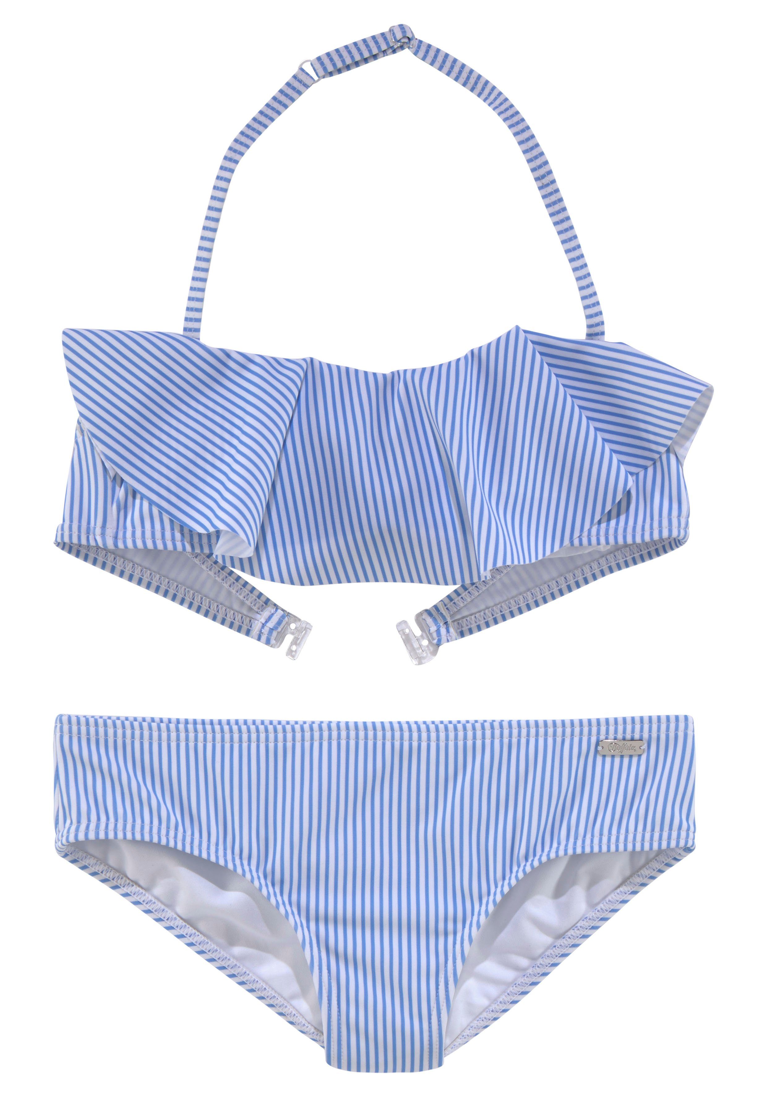 Buffalo Bandeau-Bikini mit sommerlichem Streifendesign | Bustier-Bikinis