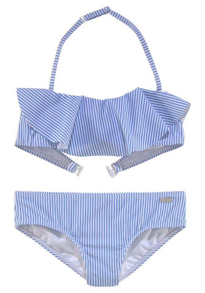 Buffalo Bandeau-Bikini mit sommerlichem Streifendesign