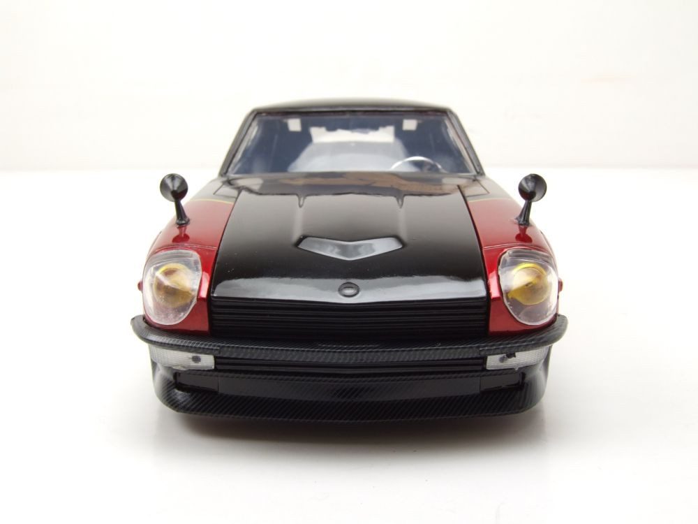 JADA Modellauto Datsun 240Z 1972 rot schwarz Fast & Furious, Maßstab 1:24