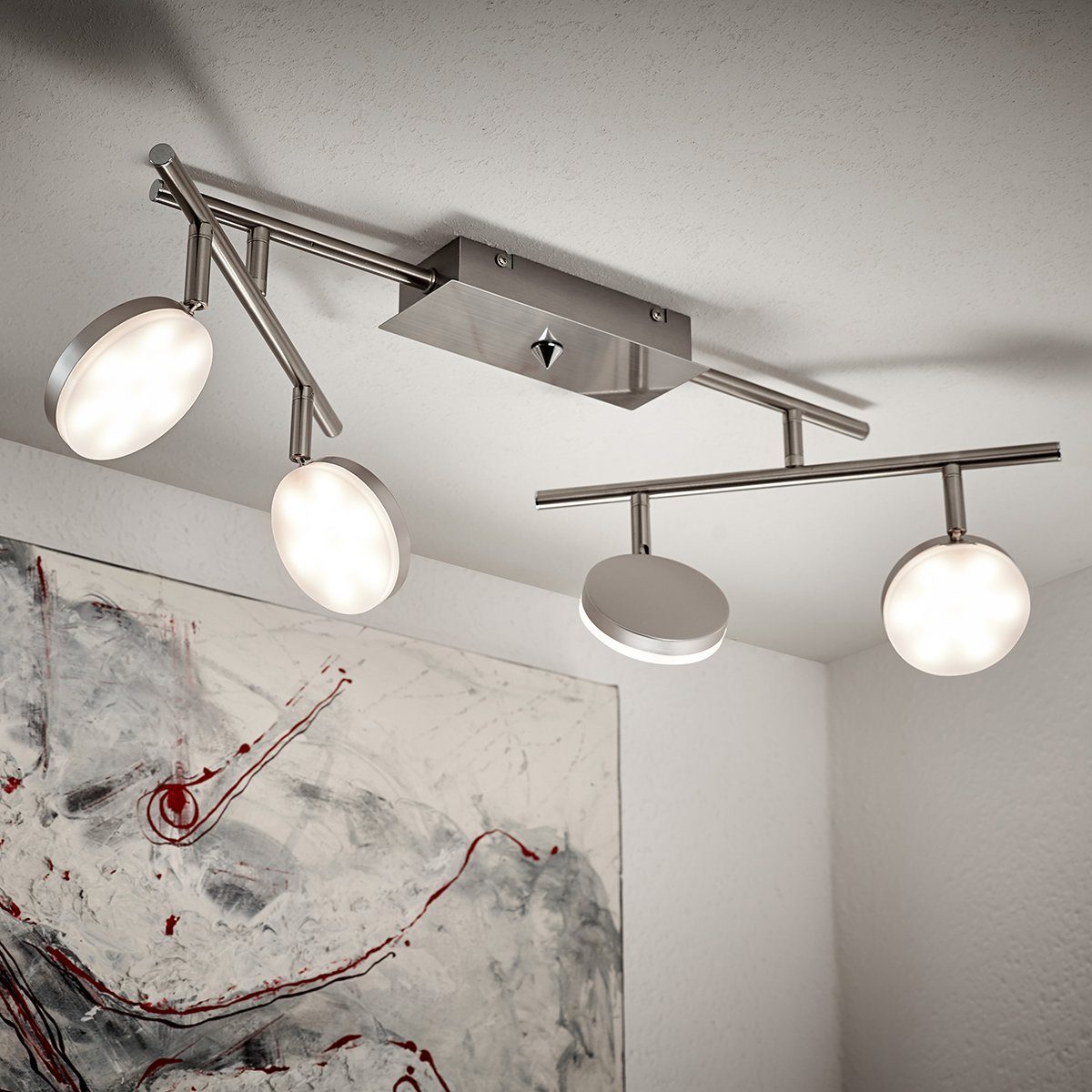 MeLiTec LED Deckenleuchte D108, warmweiß, LED, Deckenleuchte, Deckenstrahle günstig online kaufen