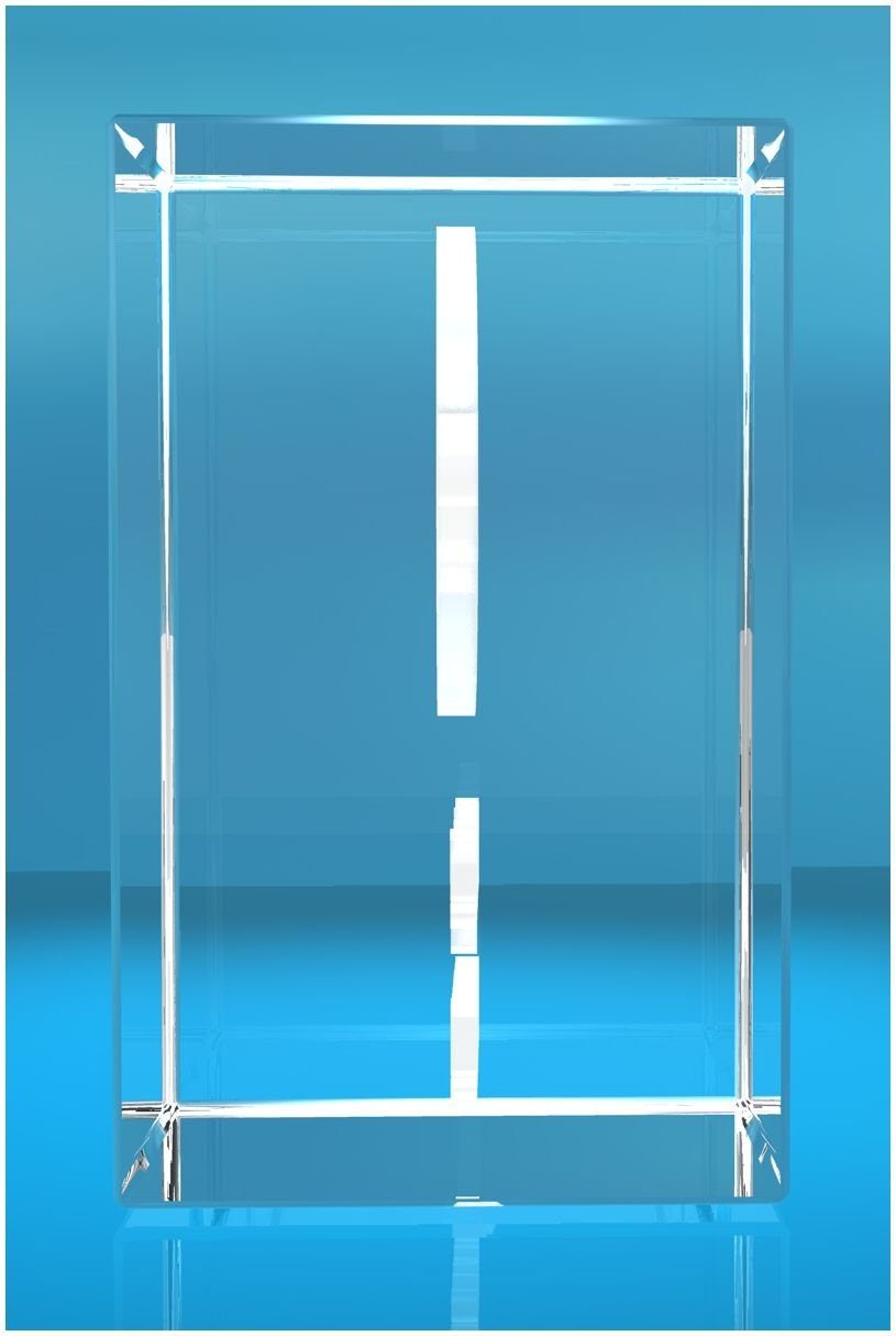 Familienbetrieb VIP-LASER Quader Made Worry Dekofigur Geschenkbox, Germany, Glas mit hap, XL in Kristall Smiley VIP-LASER 3D Text Hochwertige Dont be