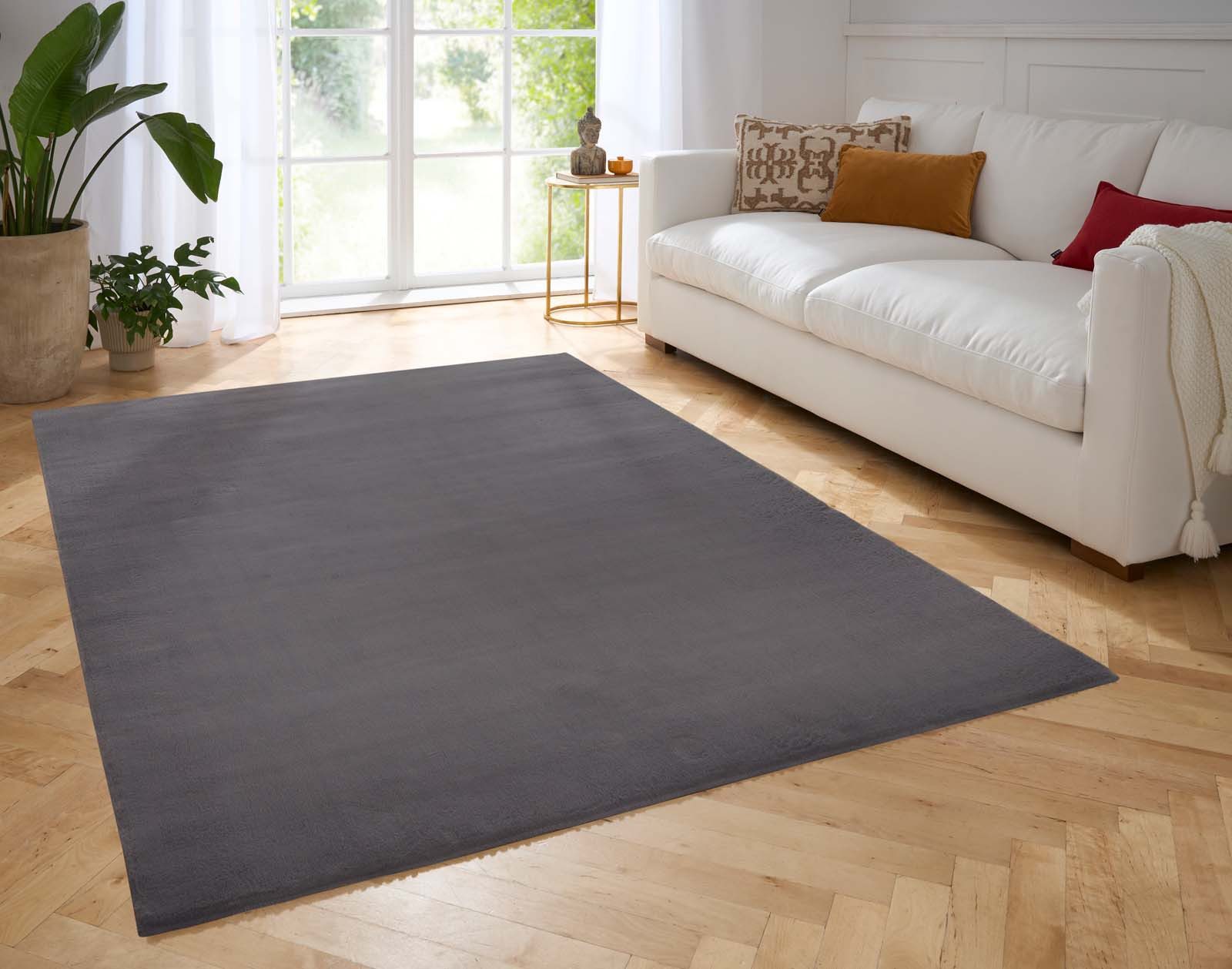 TaraCarpet Teppich Hasenfell Bora Soft, rechteckig, Höhe: 14 mm, Hasenfell günstig online kaufen