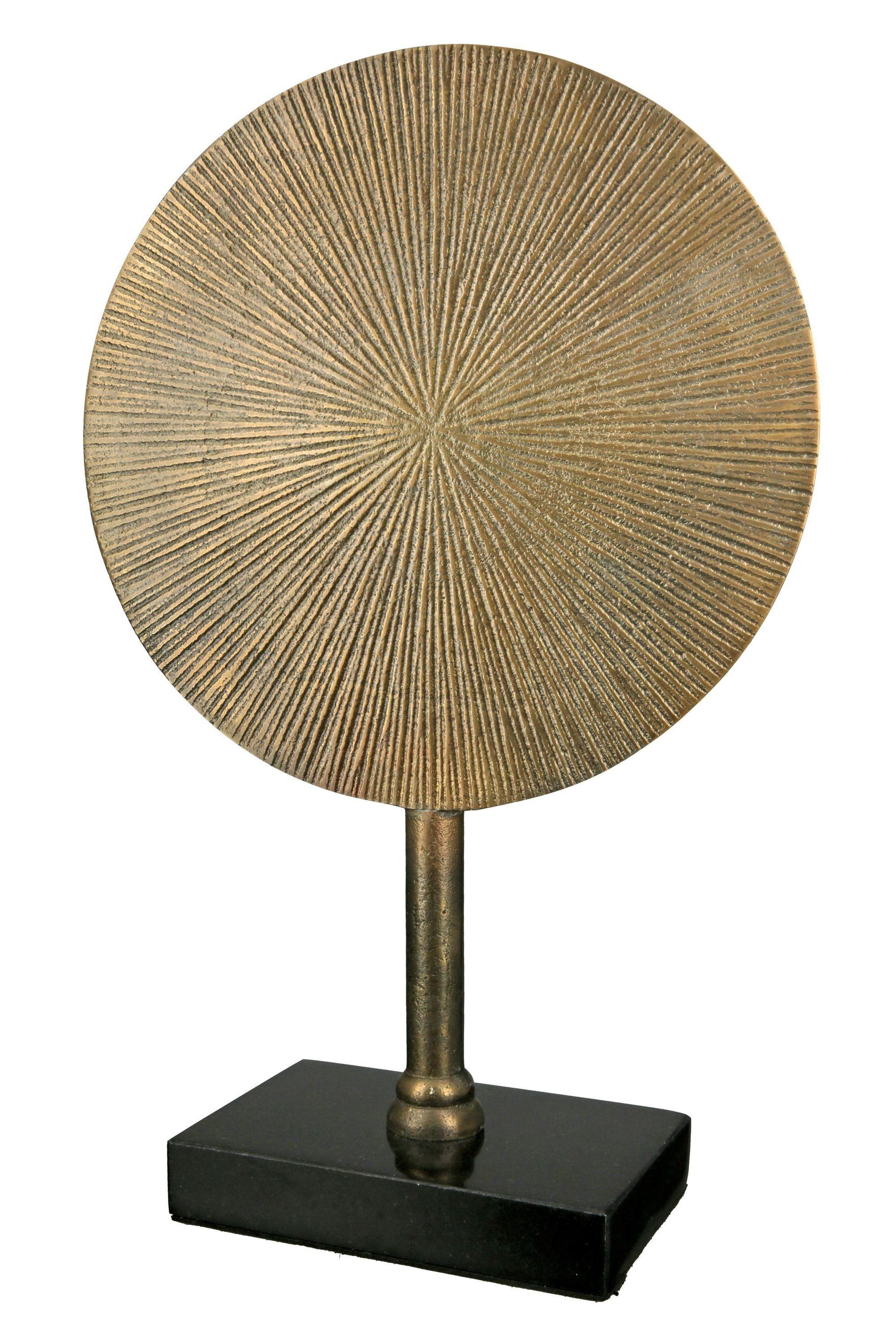 GILDE Dekofigur GILDE Skulptur Round - gold - H. 39cm x B. 25cm