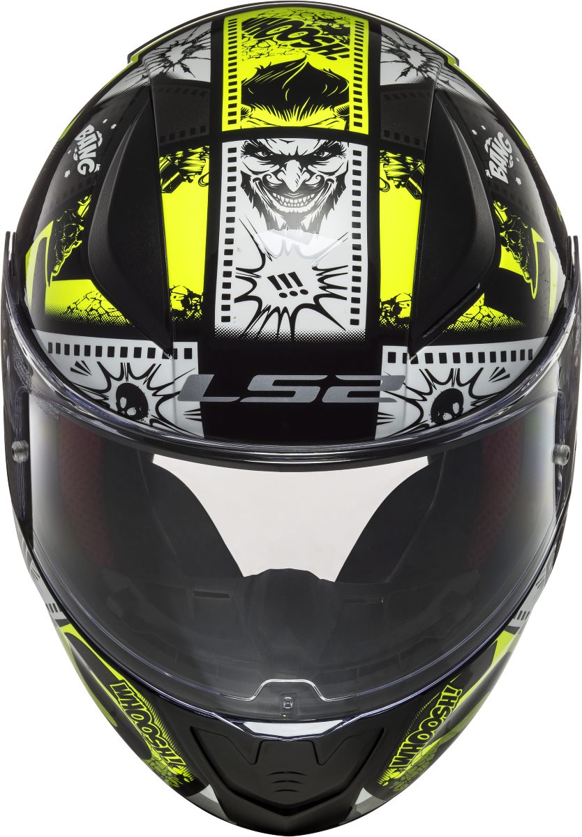 LS2 Motorradhelm LS2 Rapid Mini Vignette Schwarz Gelb