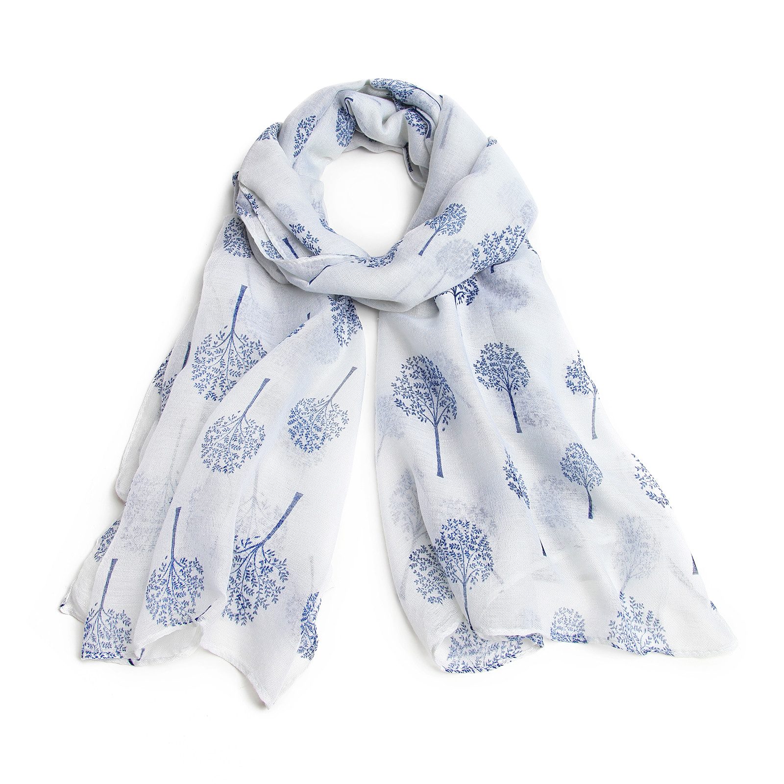 Miss Lulu Modeschal Weicher Viskose-Schal mit Vogel-Blumen-Schmetterling-Ba günstig online kaufen