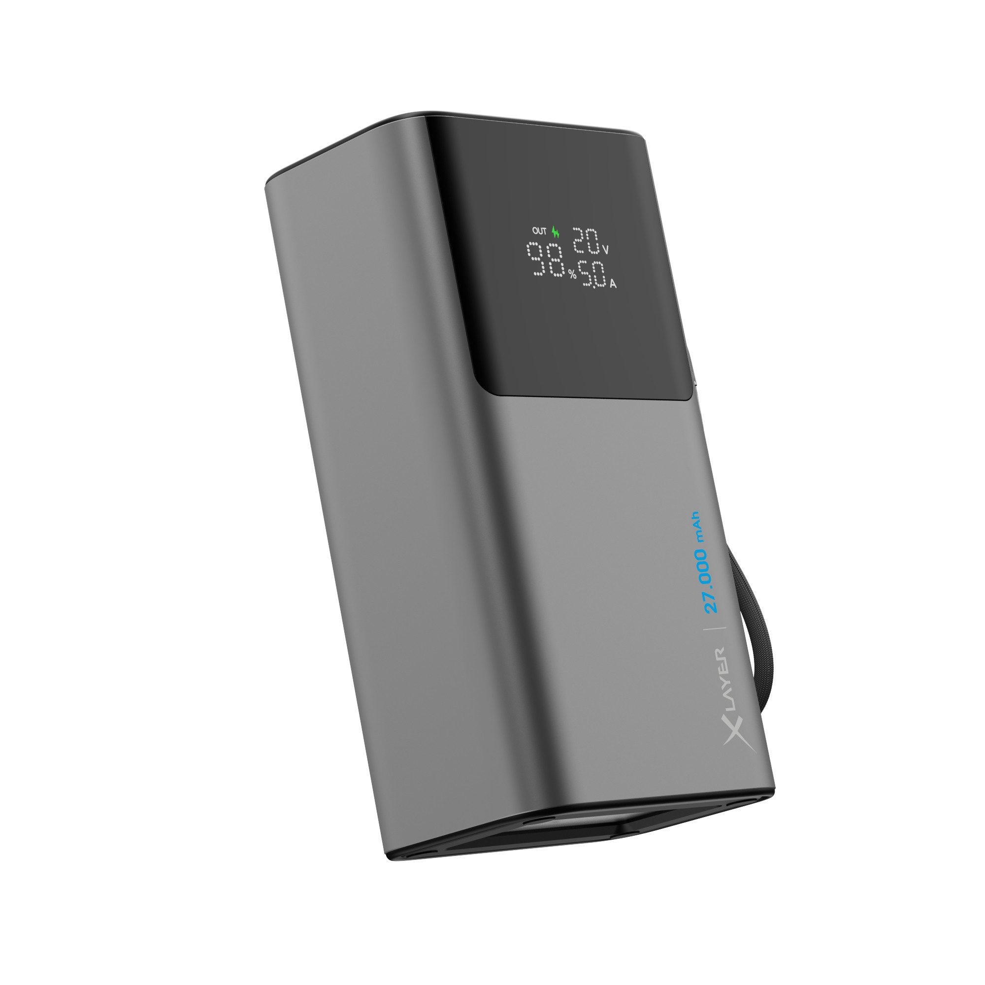 XLAYER Powerbank HyperCharge 160W 27.000 mAh USB C PD für Notebook Smartphone Powerbank