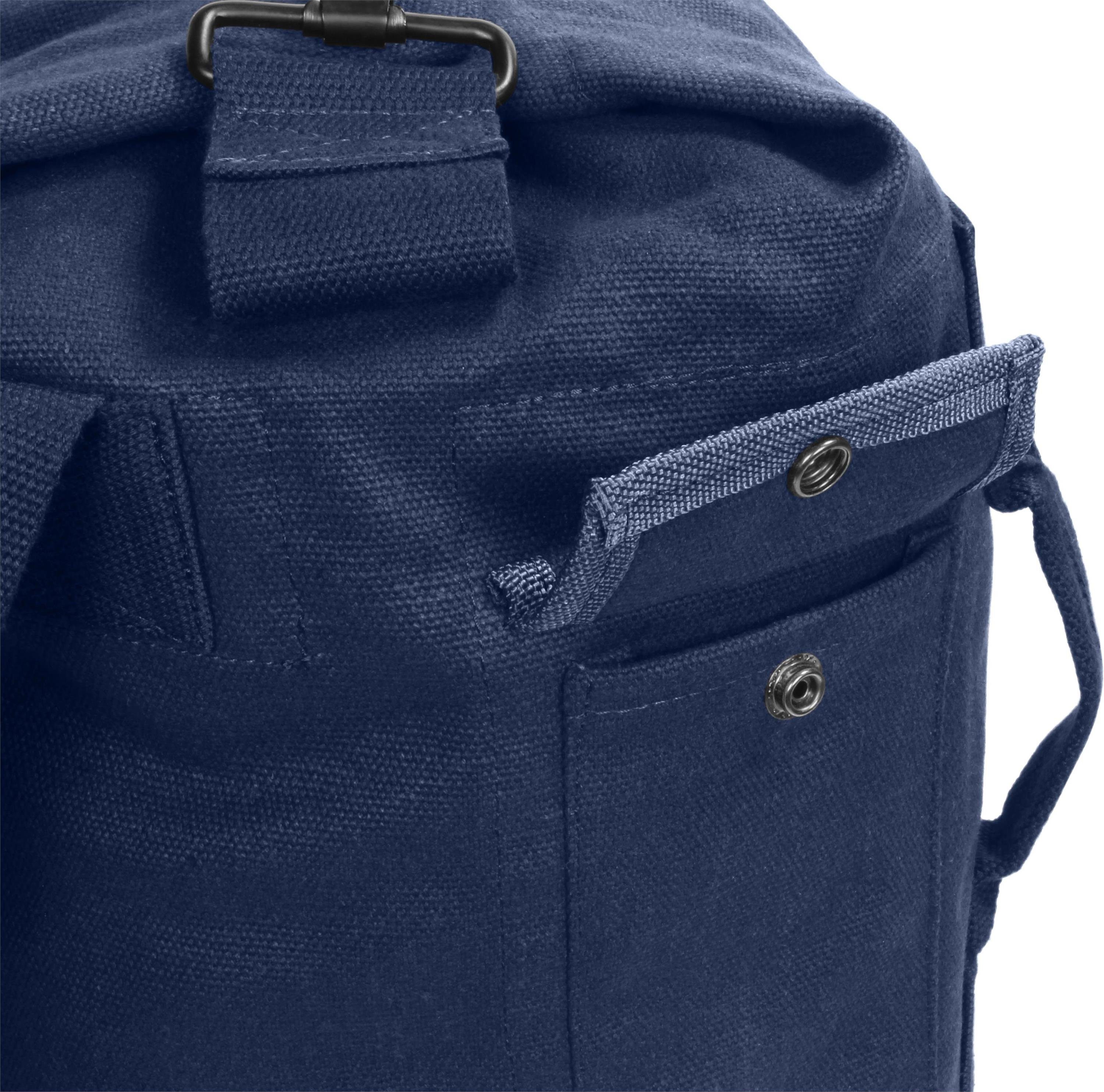 Metallverschluss Bag und Canvas-Seesack Doppelgurt Submariner normani Navy 30 Packsack l 30, mit Duffle Rucksack