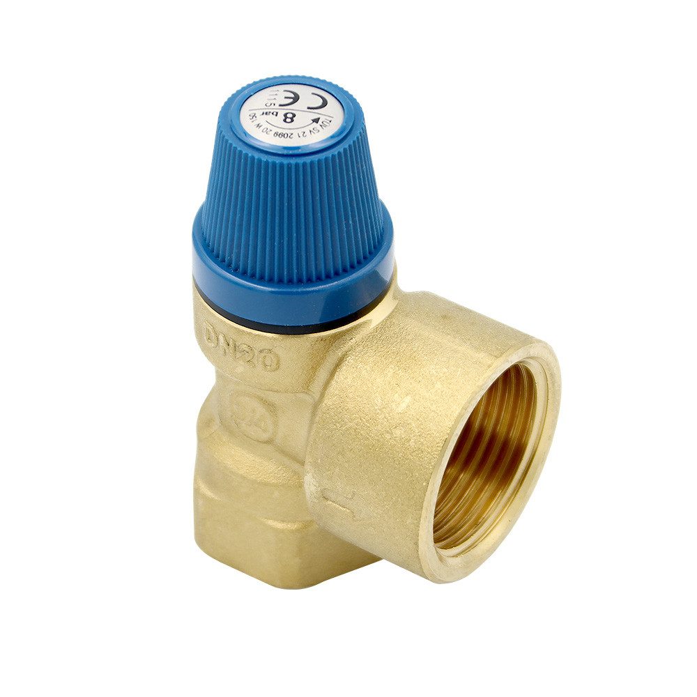 Caleffi Absperrventil Membran Sicherheitsventil 3/4" x 1" 8 bar Überdruckventil