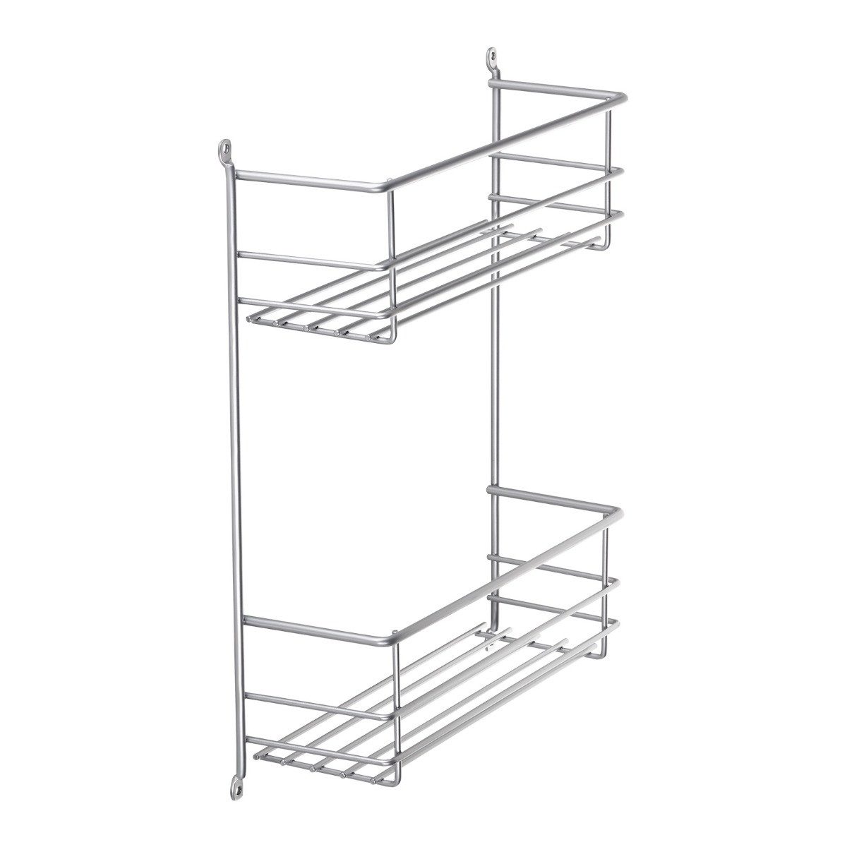 Kesseböhmer Aufbewahrungssystem Putzmittelkorb für Wandmontage oder Schrankmontage, 2-etagig, 323 x 102 x 380 mm