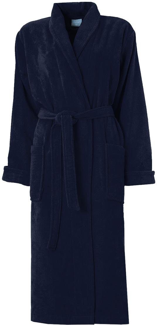 SEAHORSE Bademantel Seahorse Pure Unisex Langform, Velours, Schalkragen, Gürtel, Langarm, aufgesetzte Taschen mehr