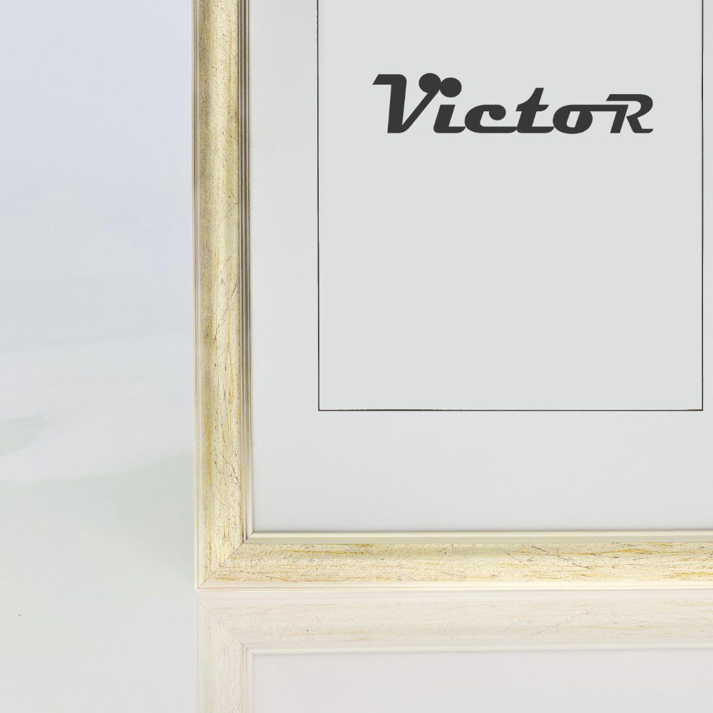 23x13mm, 1 cm, Victor im für Beige, in Monet, 10x15 Bilder, (Zenith) Bilderrahmen Deco Stil Leiste: Art
