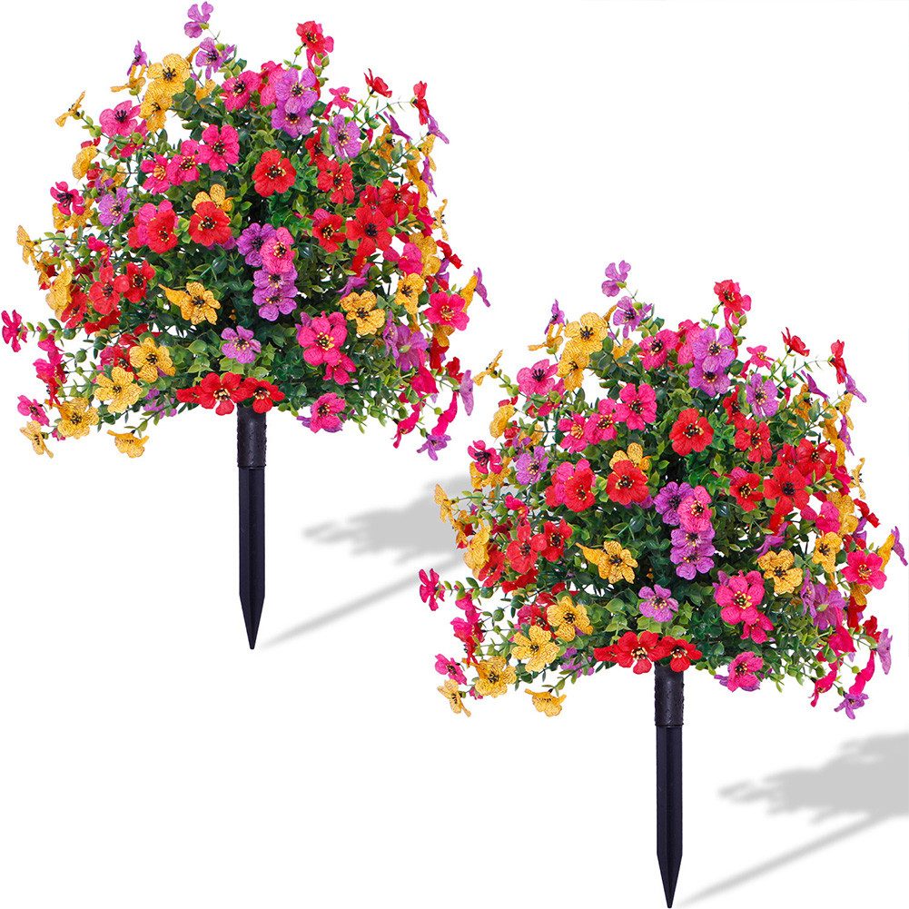 Kunstblume 2PCS Künstliche Bäume mit Erdspieß,Sträucher Sträucher Topfpflan günstig online kaufen